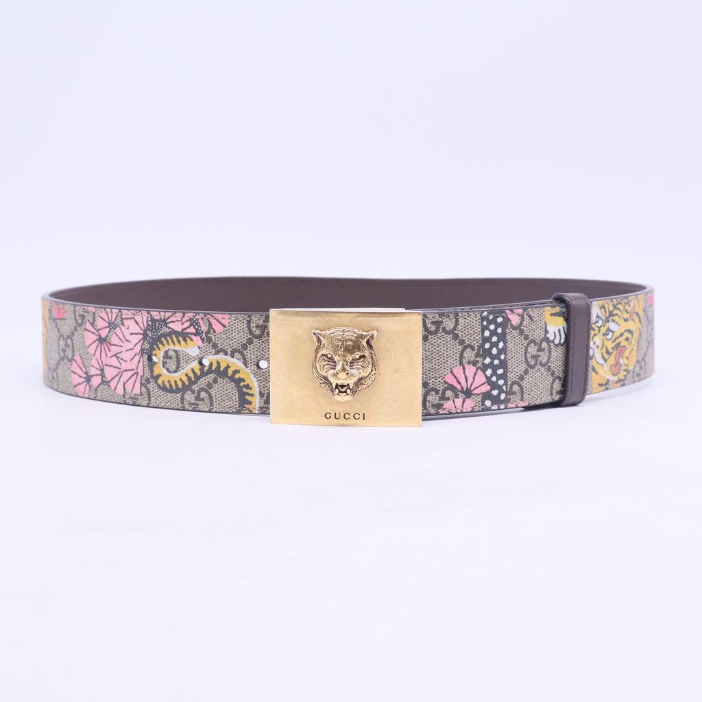 GG Floral Canvas Belt W20623