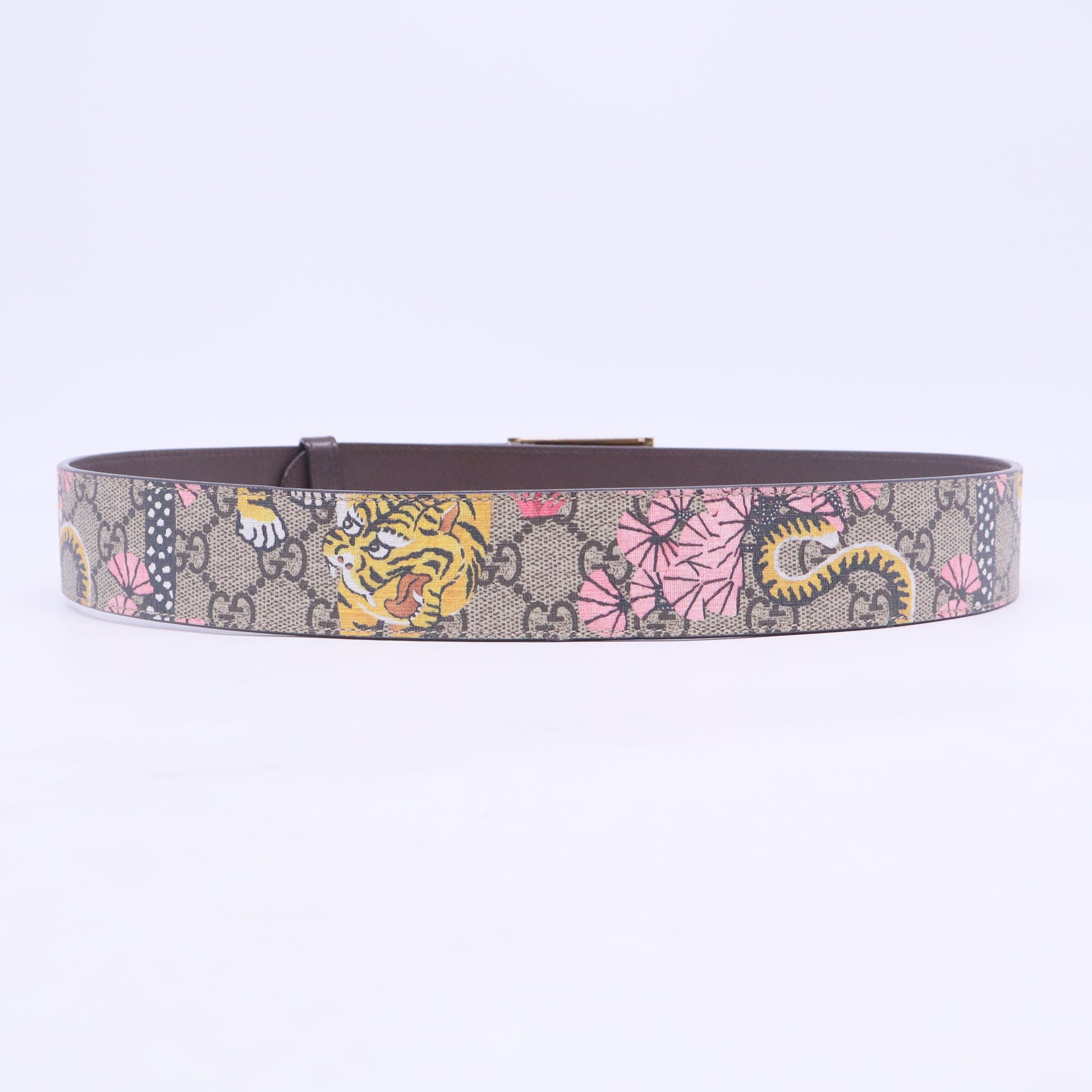 GG Floral Canvas Belt W20623