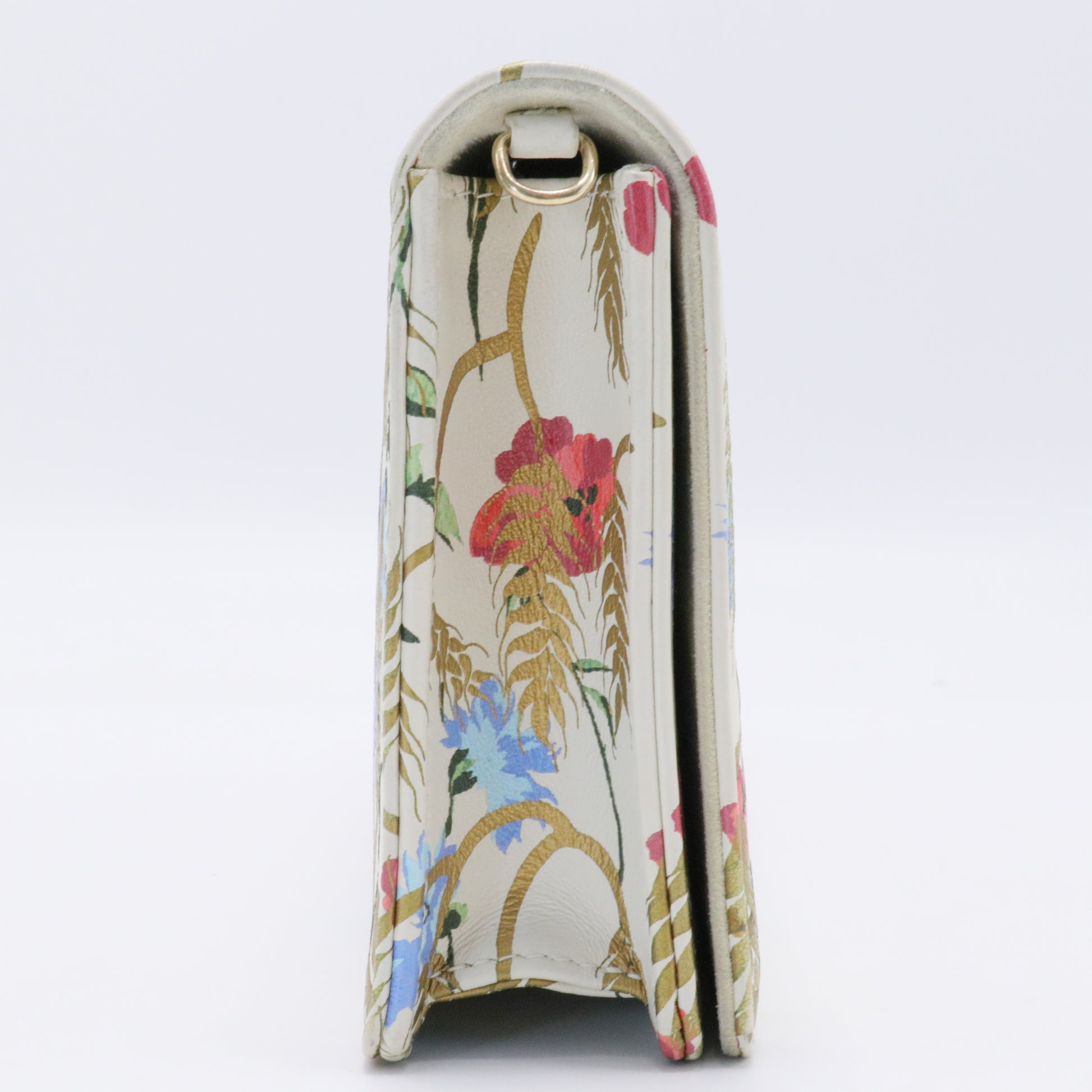 Christian Dior Lady Dior Wallet on Chain Pouch Printed Leather