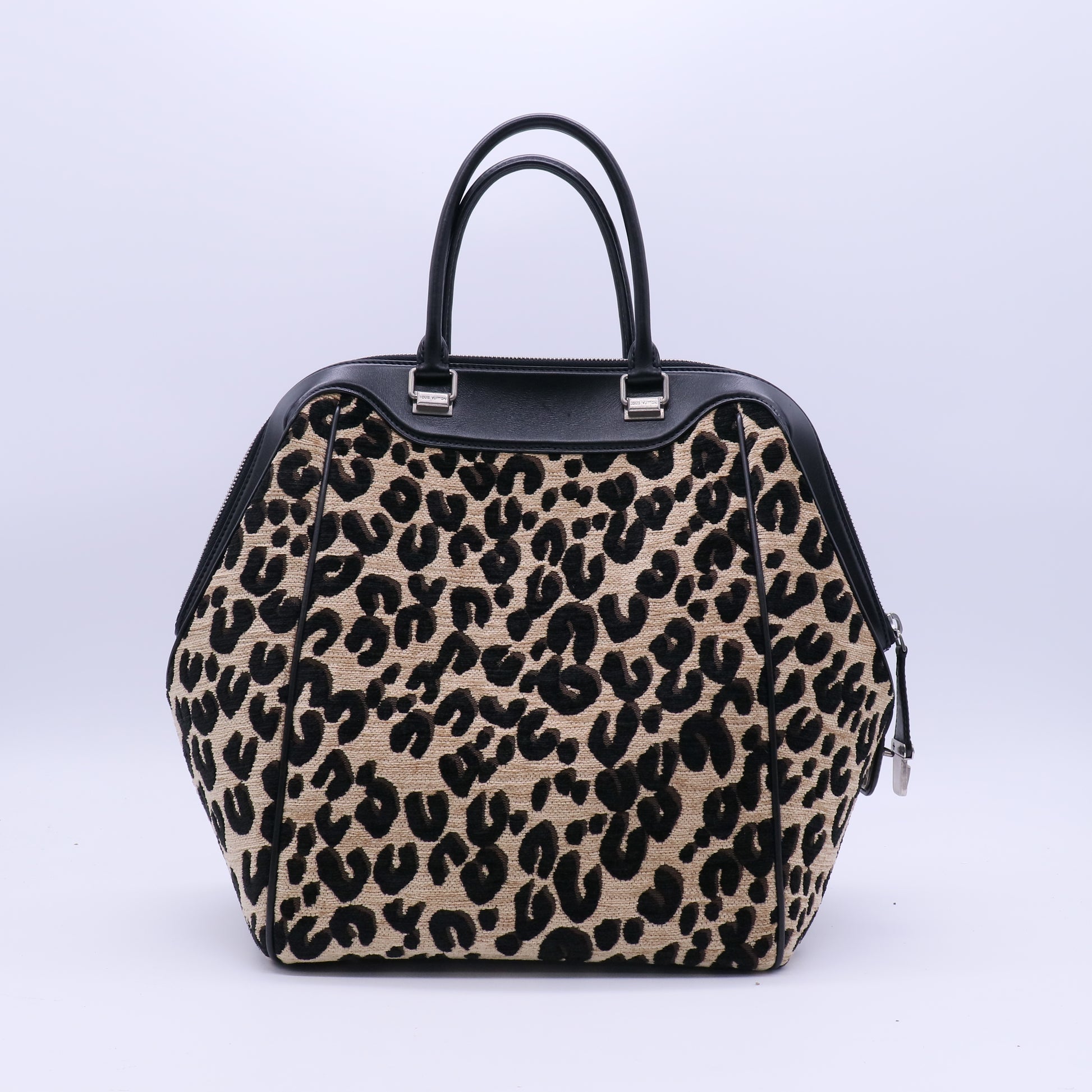 Louis Vuitton North South Bag Limited Edition Stephen Sprouse Leopard Chenille twins B21847