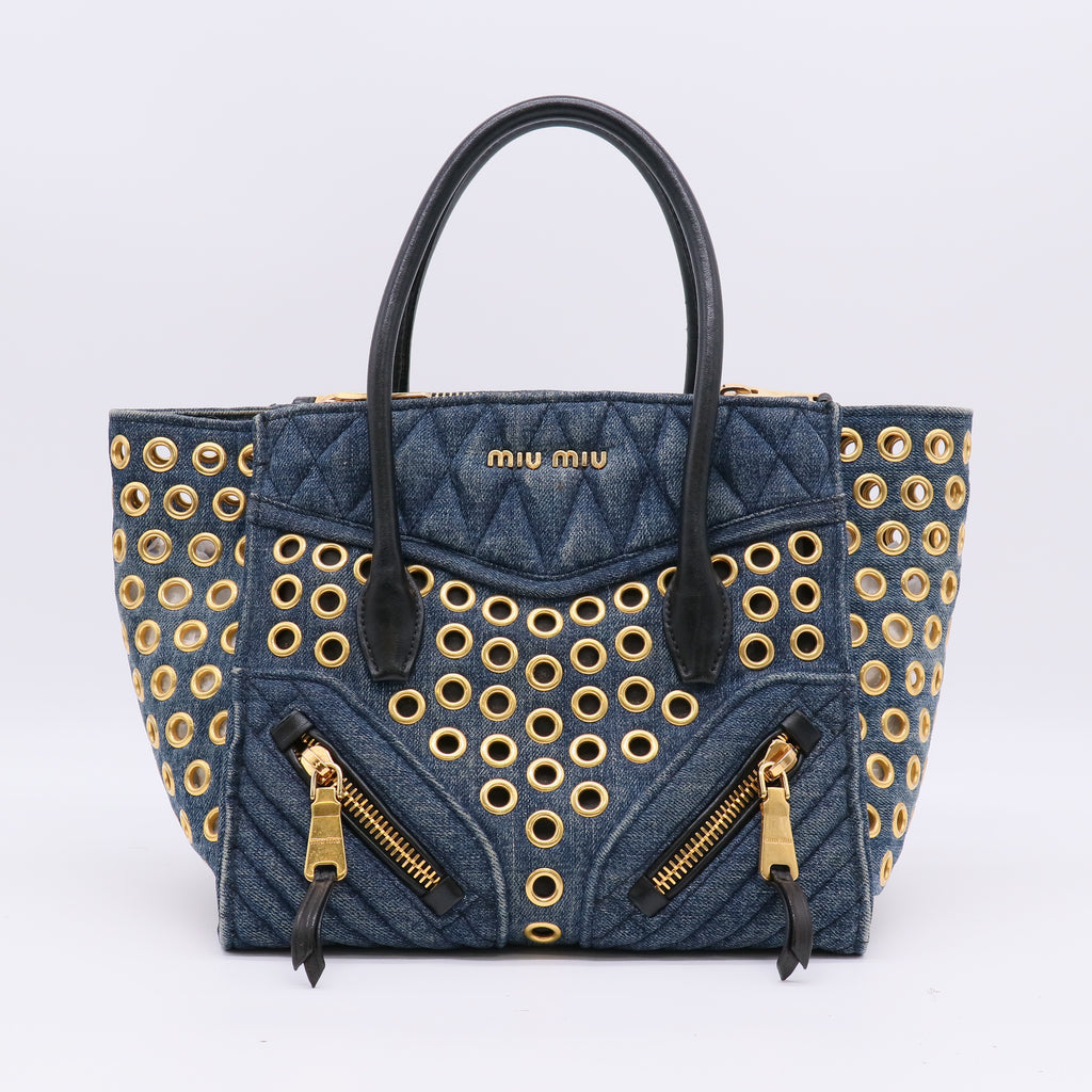 Miu Miu  Canvas Denim Biker twins LDJ4823