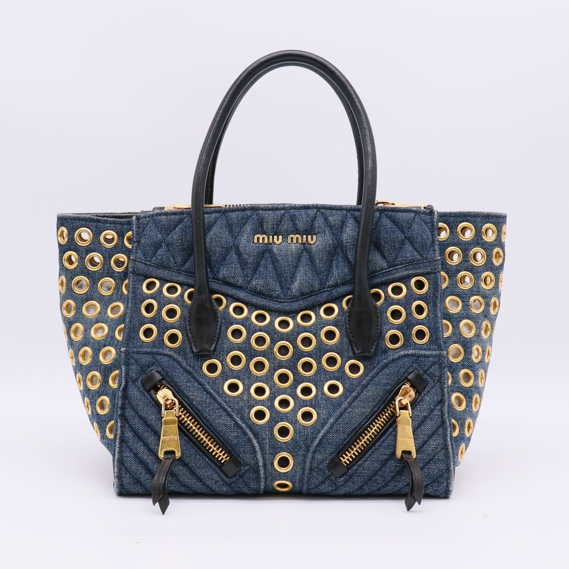 Miu Miu  Canvas Denim Biker twins LDJ4823