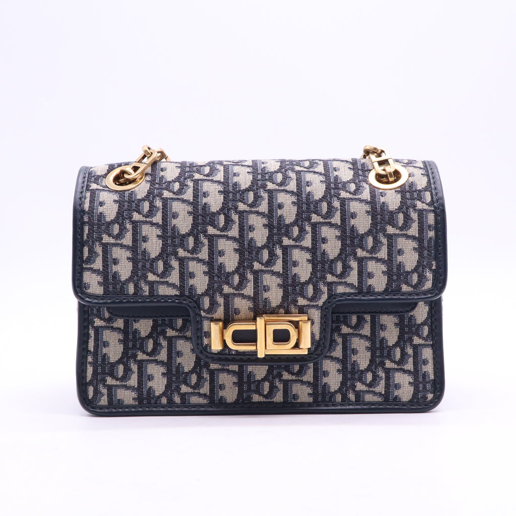 Christian Dior Oblique CD Lock Chain Flap Bag B21785
