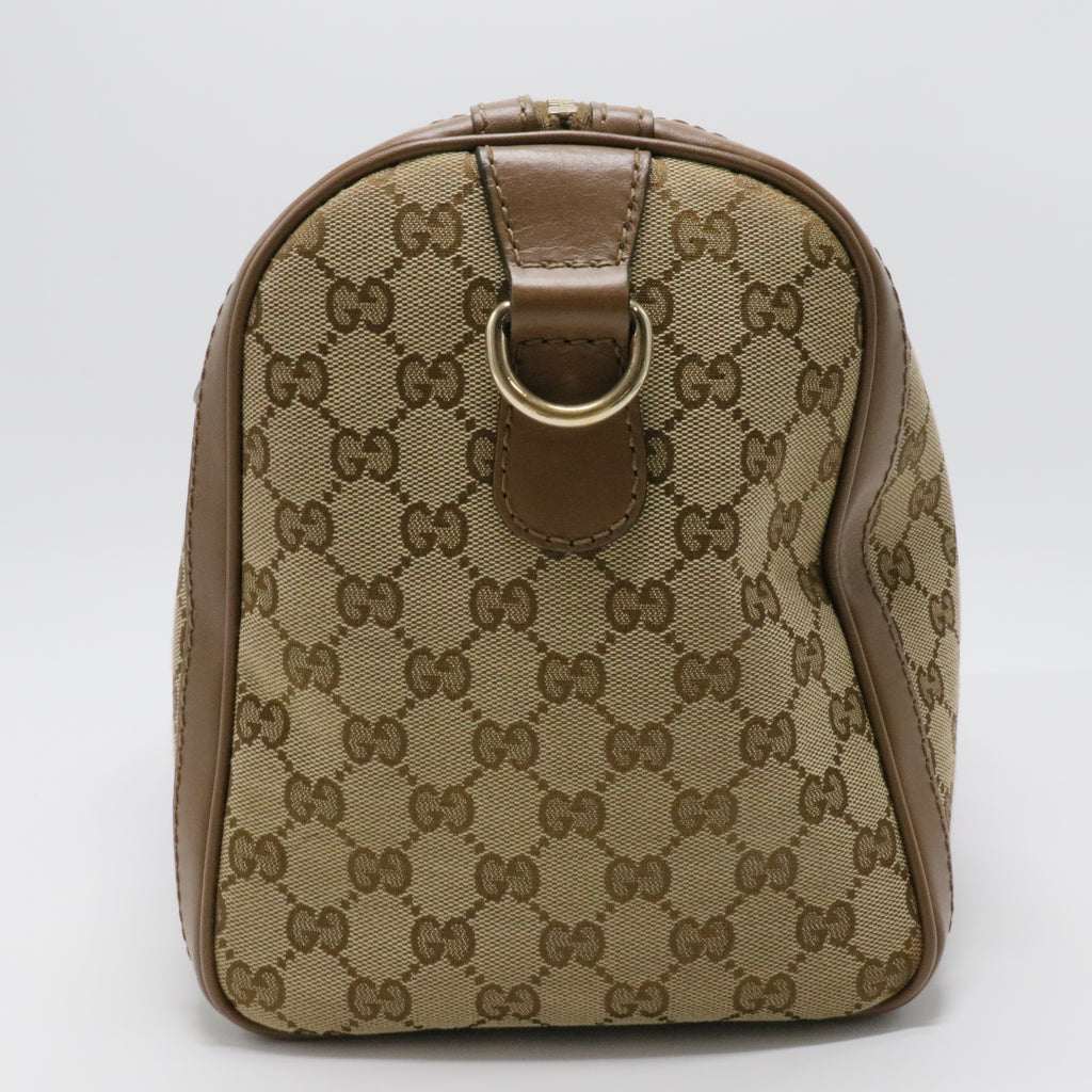 Vintage Web Boston Bag GG Canvas Medium