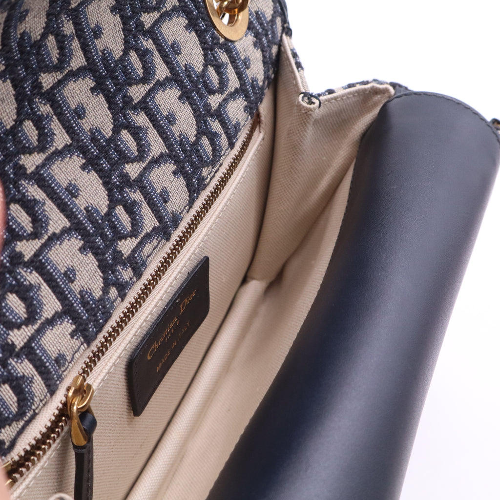 Christian Dior Oblique CD Lock Chain Flap Bag B21785