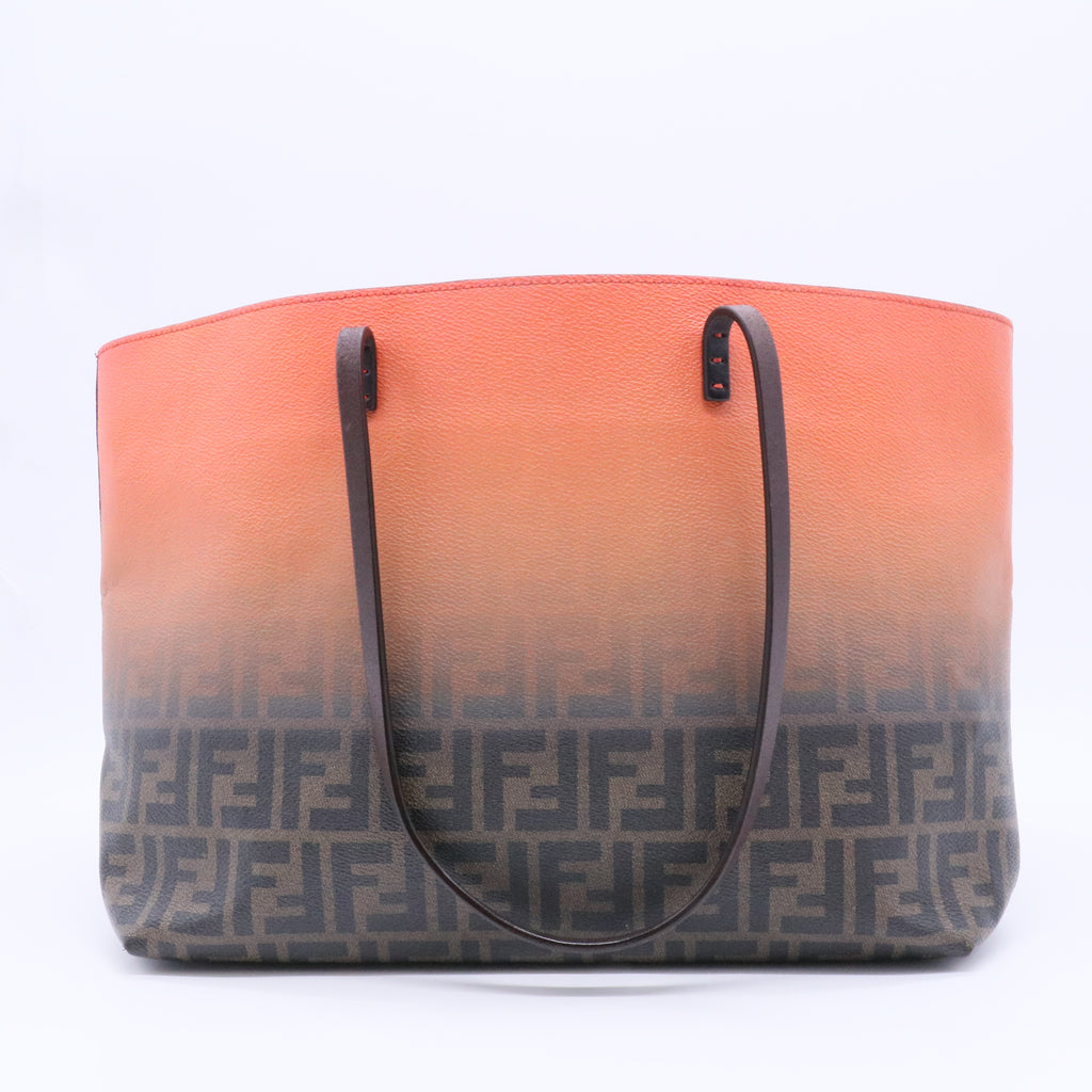 Roll Tote Ombre Zucca Coated Canvas Large