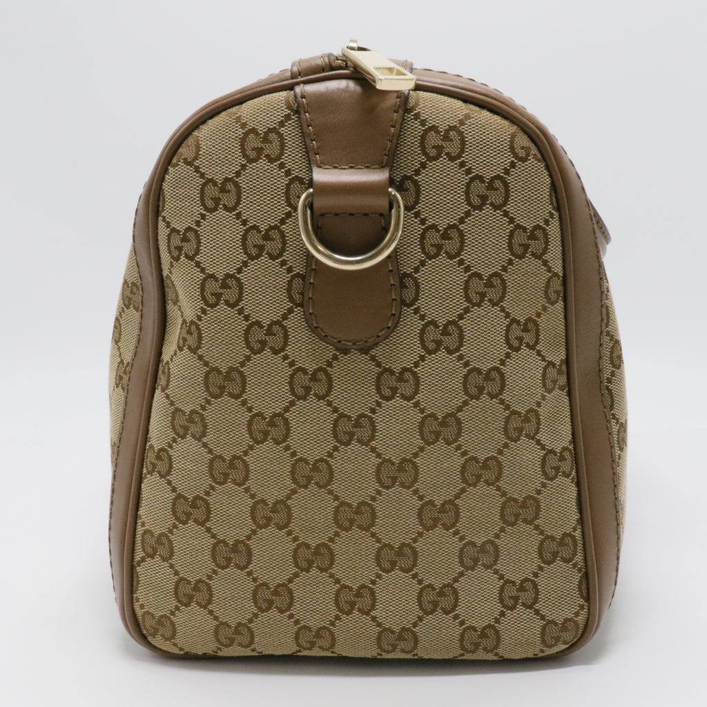 Vintage Web Boston Bag GG Canvas Medium