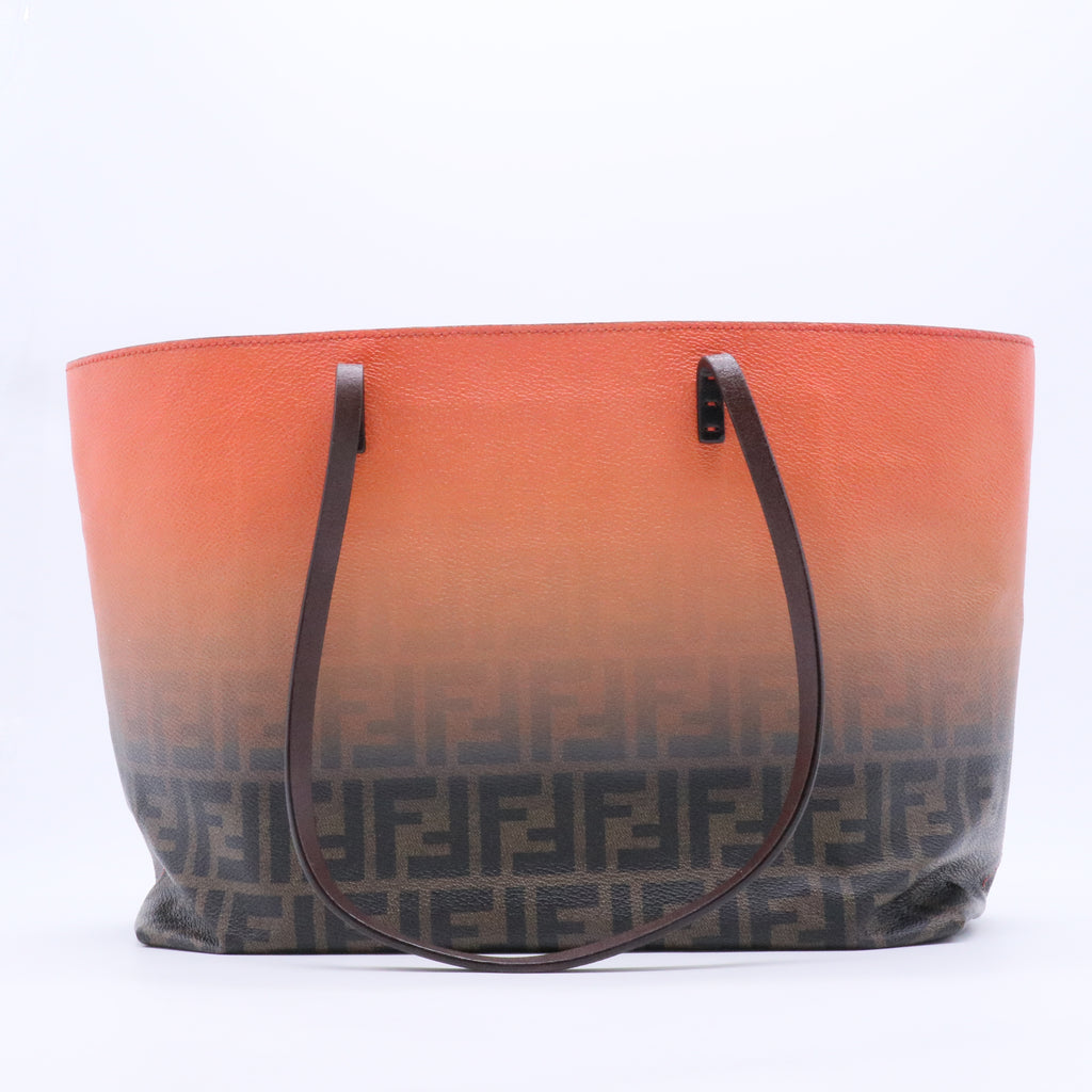 Roll Tote Ombre Zucca Coated Canvas Large