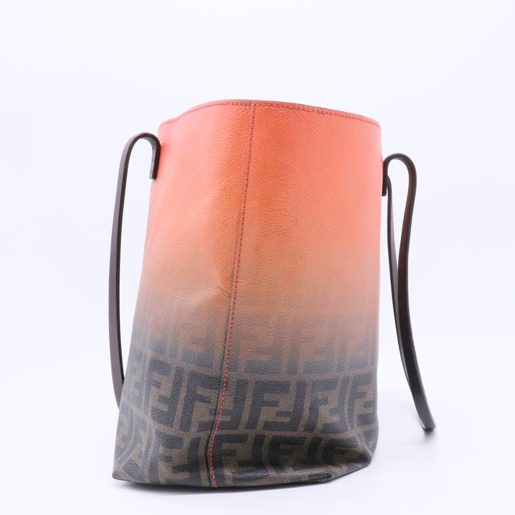 Roll Tote Ombre Zucca Coated Canvas Large
