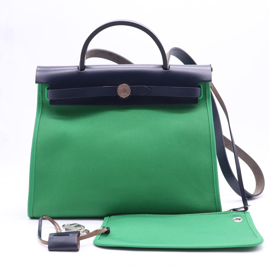 Herbag Zip Leather and Toile 31 B21610