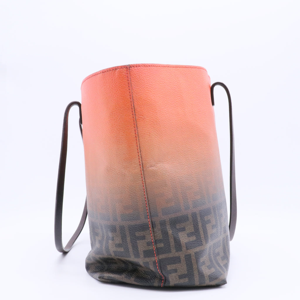 Roll Tote Ombre Zucca Coated Canvas Large