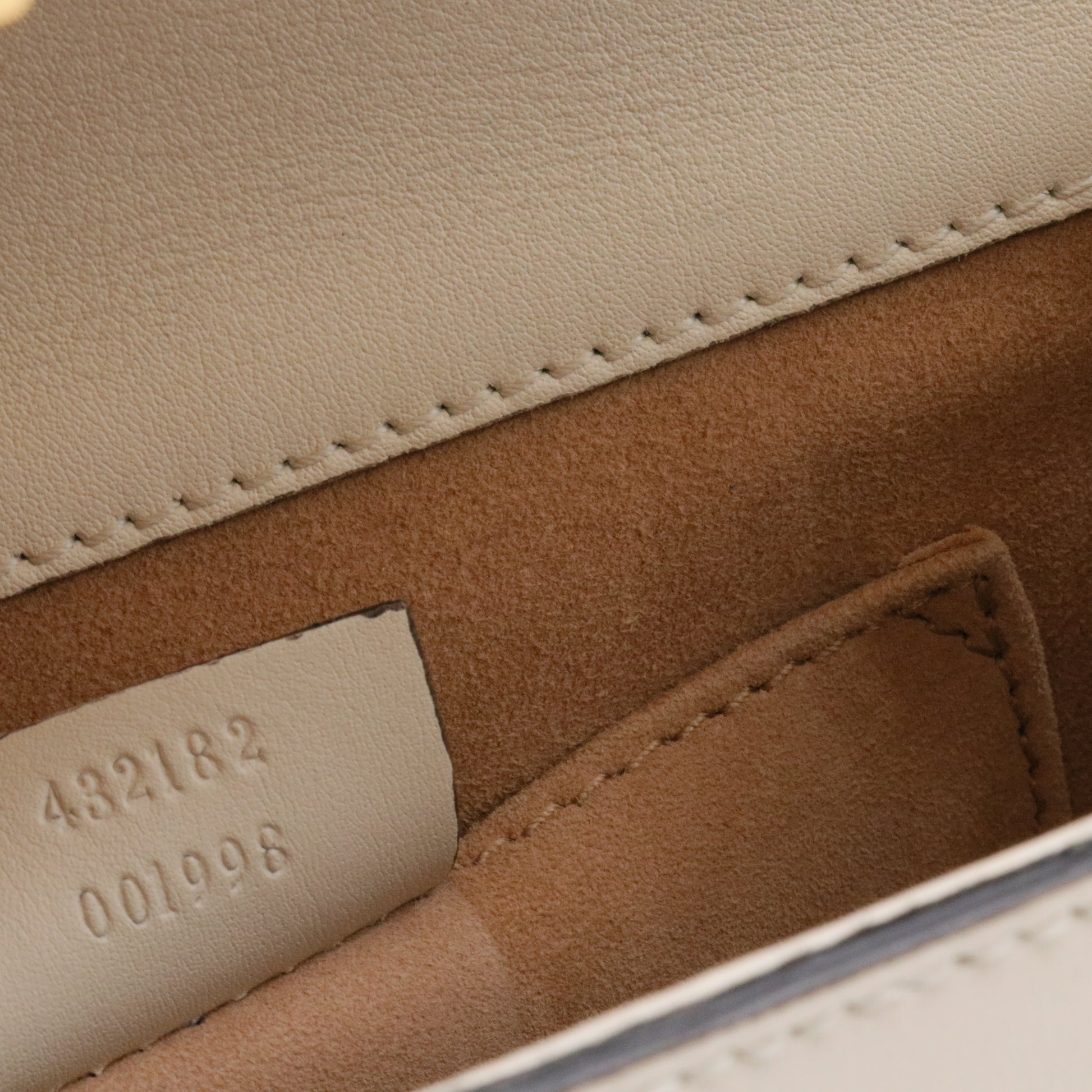 Calfskin Studded Small Padlock Shoulder Bag White