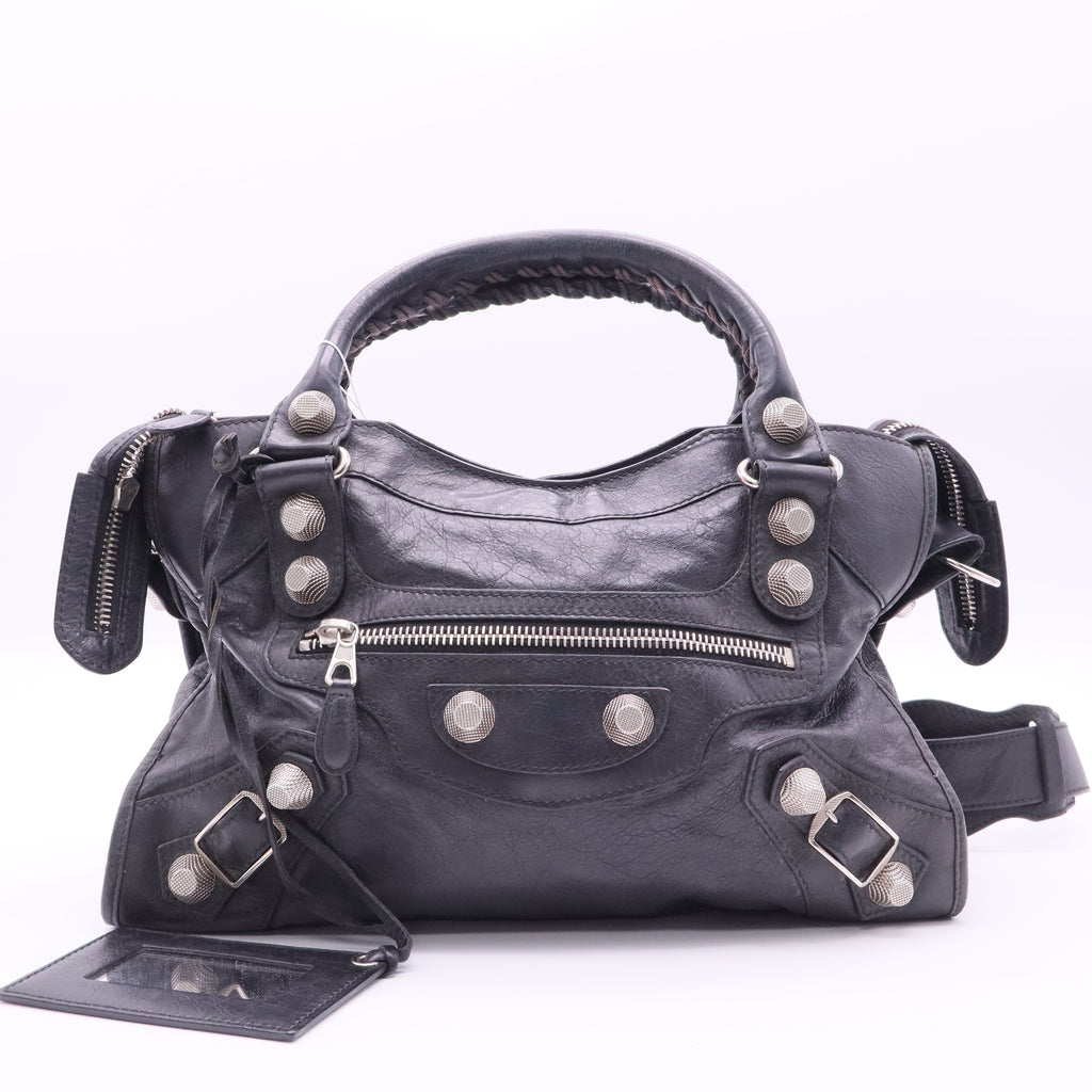 Balenciaga GSH City Giant Silver Hardware - Black twins