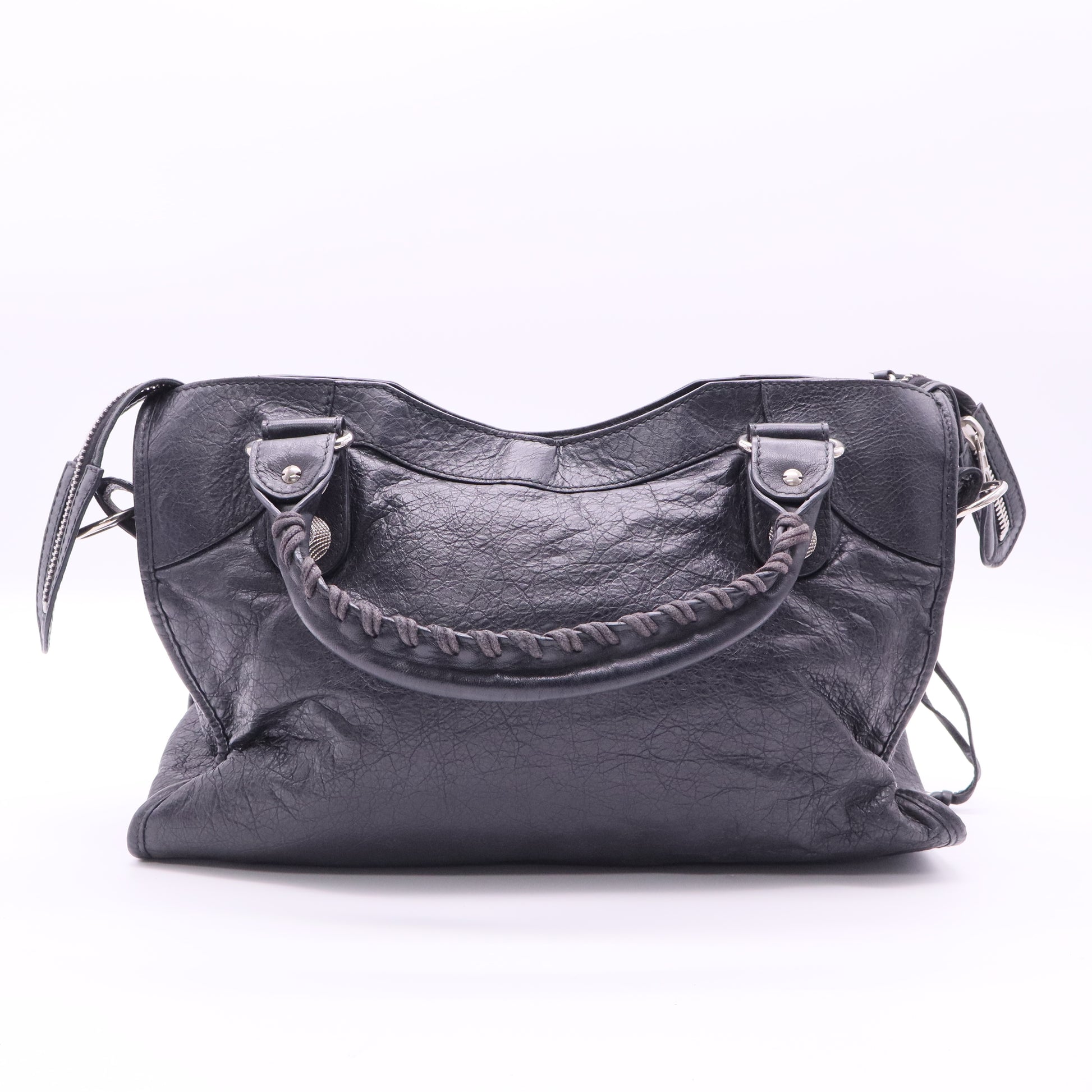 Balenciaga GSH City Giant Silver Hardware - Black twins