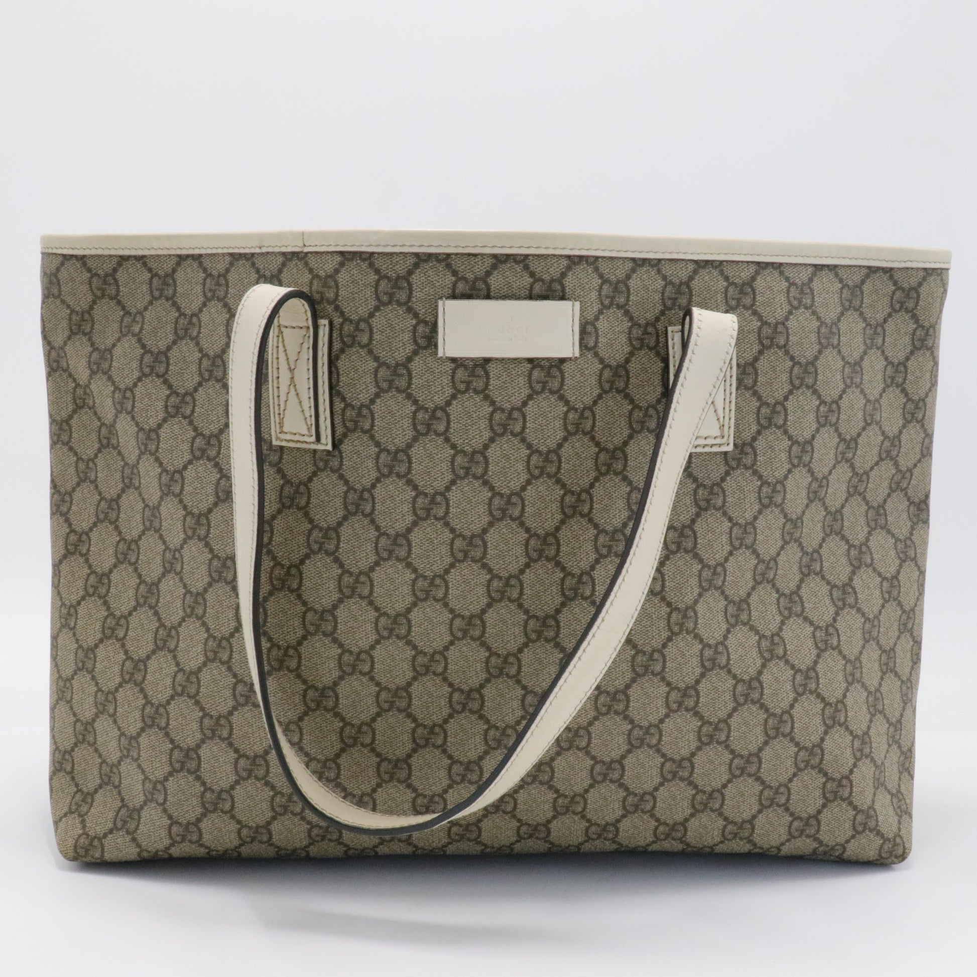 Gucci Plus Tote GG Coated Canvas Large