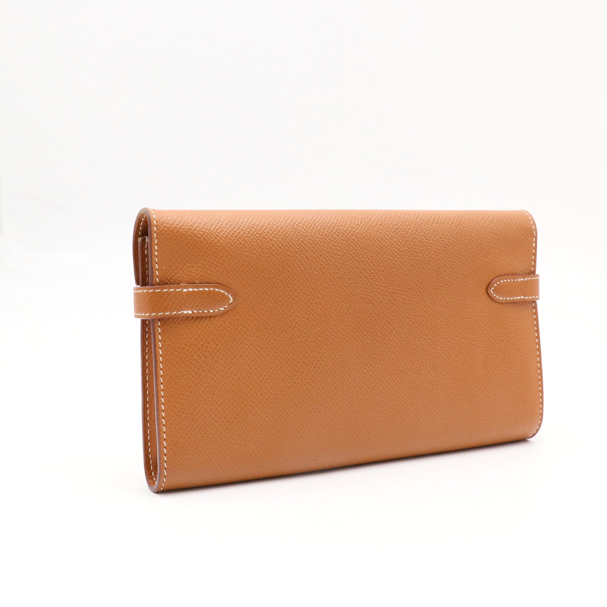 Hermes Epsom Kelly Wallet To Go Gold twins LDJ4839