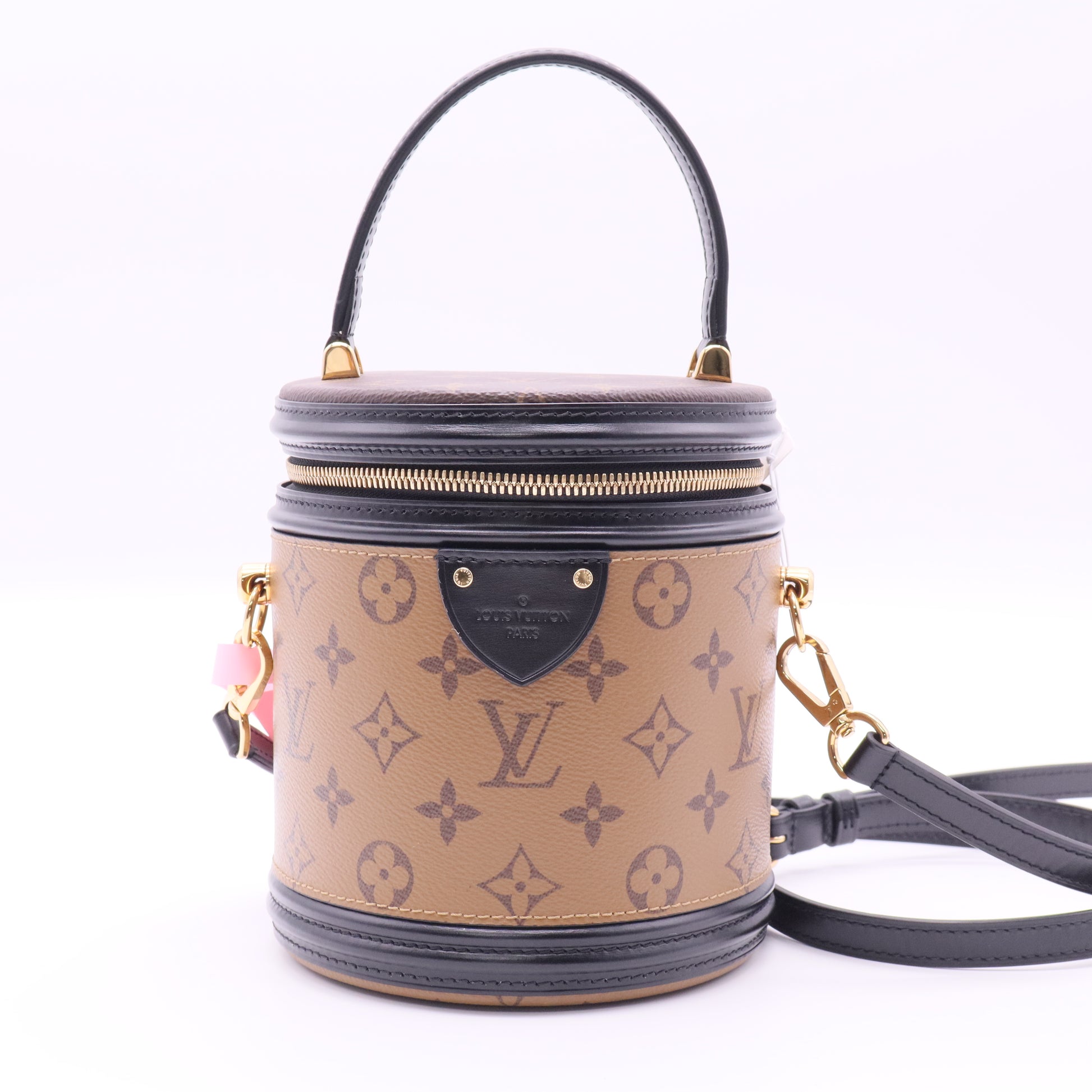 LOUIS VUITTON Monogram Reverse Cannes Bag with Gold Hardware twins