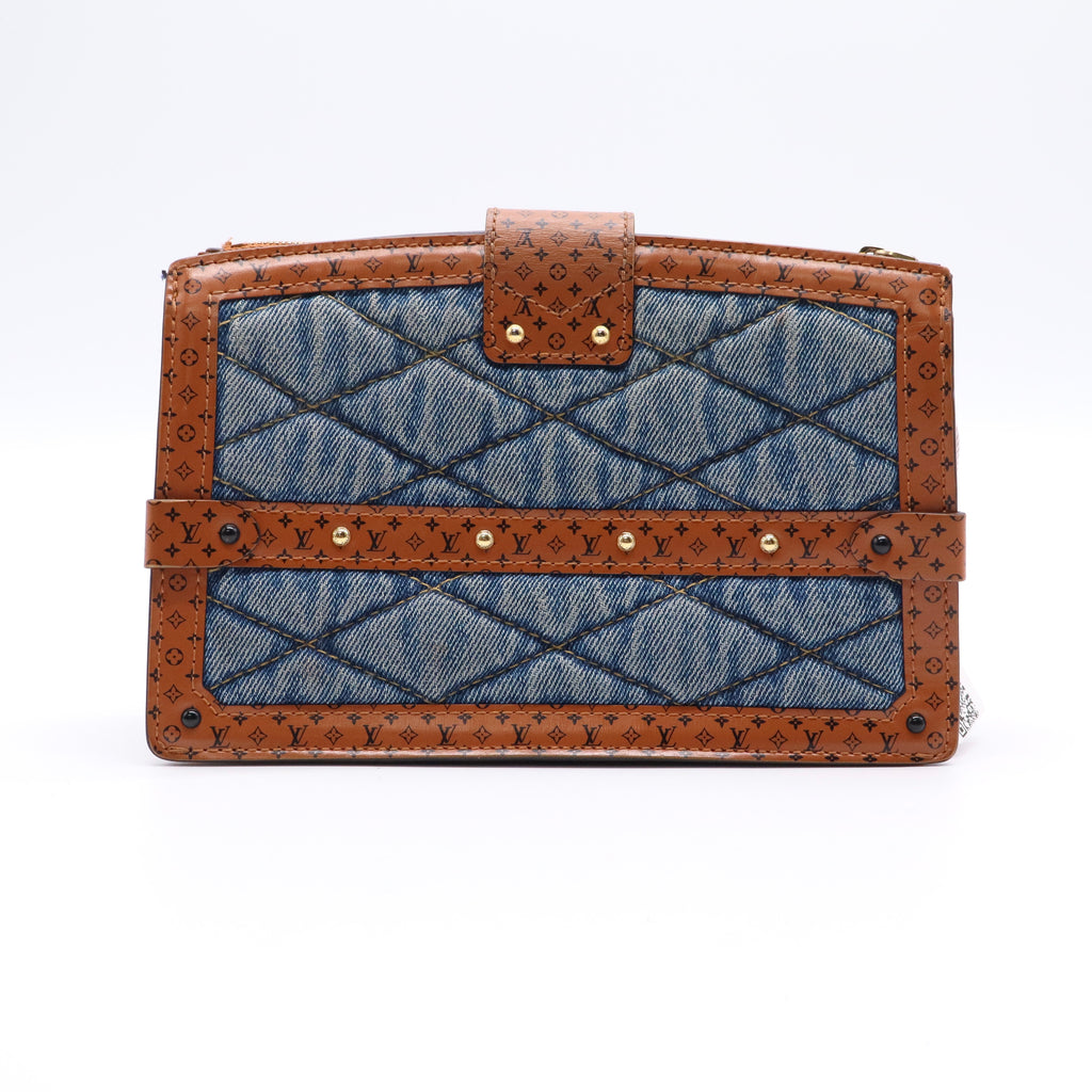 Louis Vuitton Louis Vuitton Petite Malle in Monogram Denim (Cruise 2023 collection) twins LDJ2606