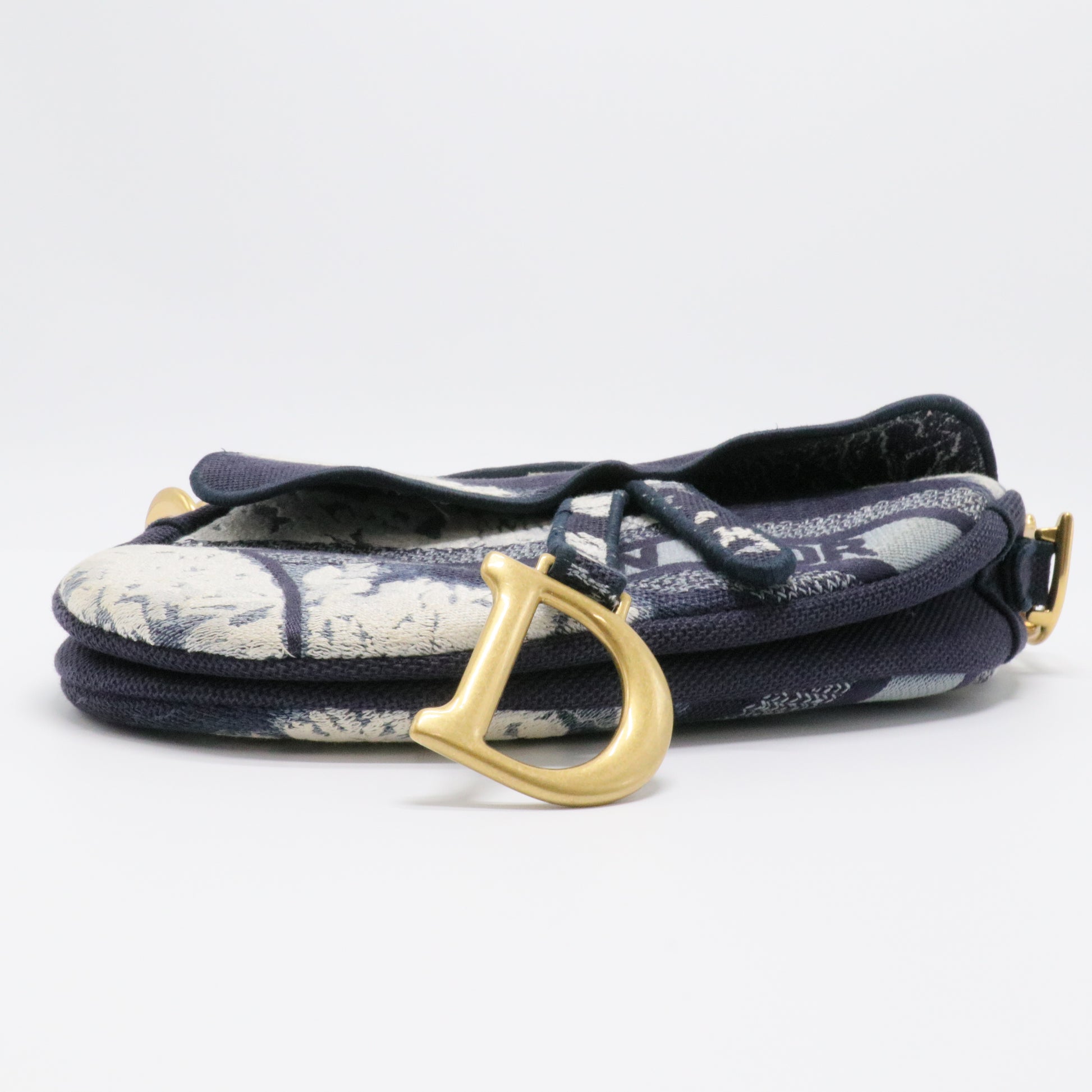 Dior Canvas Tie Dye Saddle Bag