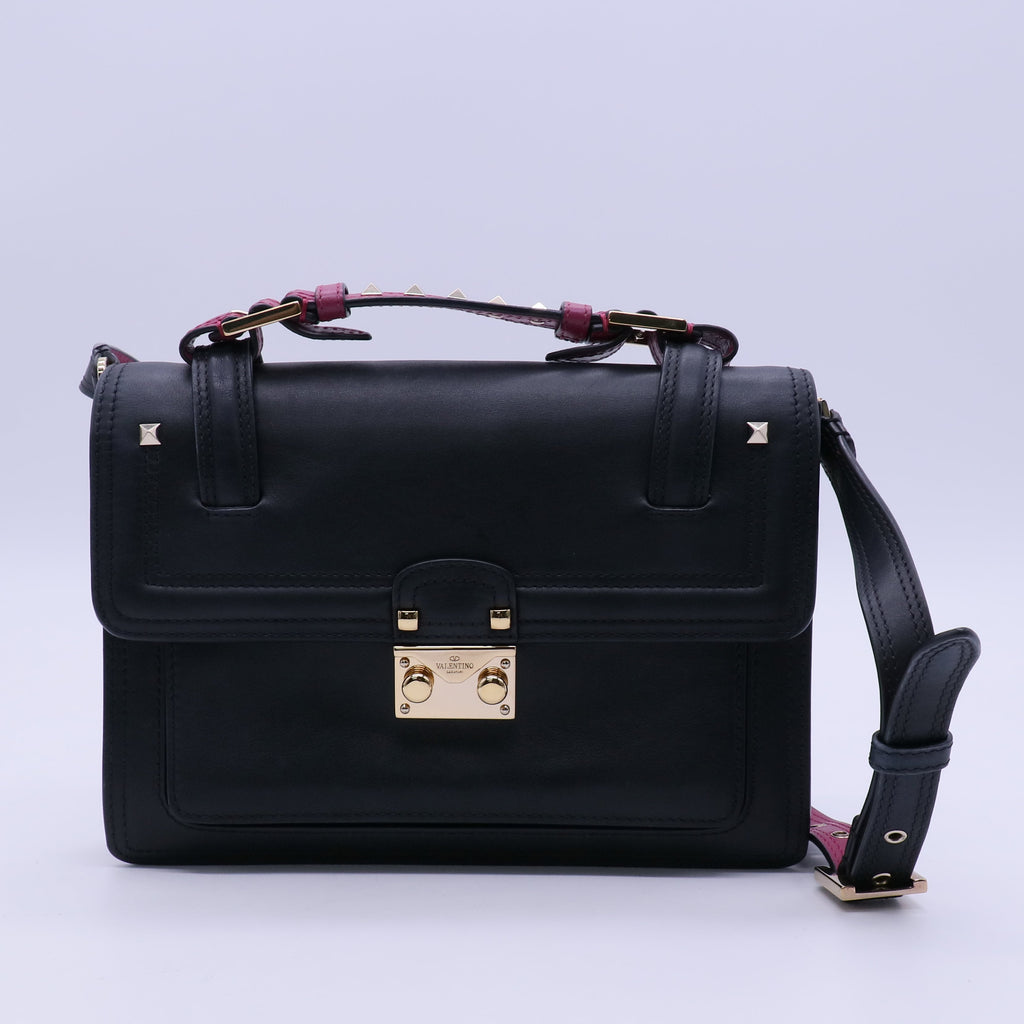 Valentino Garavani Cabana Shoulder Bag Leather twins B21700