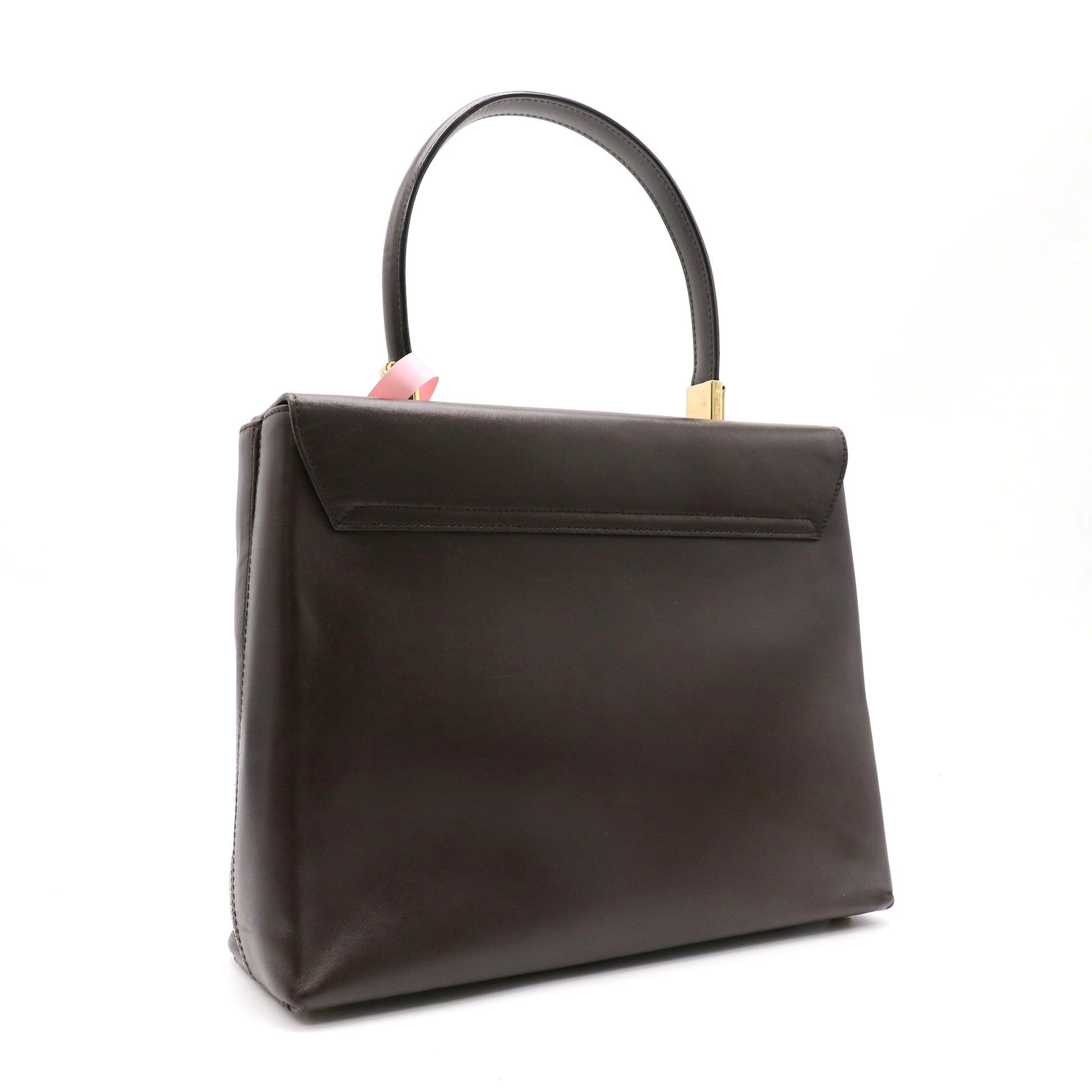 Salvatore Ferragamo Gancini Convertible Top Handle Bag Leather Medium twins LDJ4836