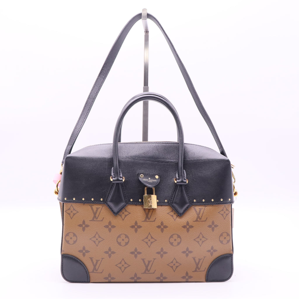 Louis Vuitton Monogram Canvas Leather City Malle Reverse Bag twins