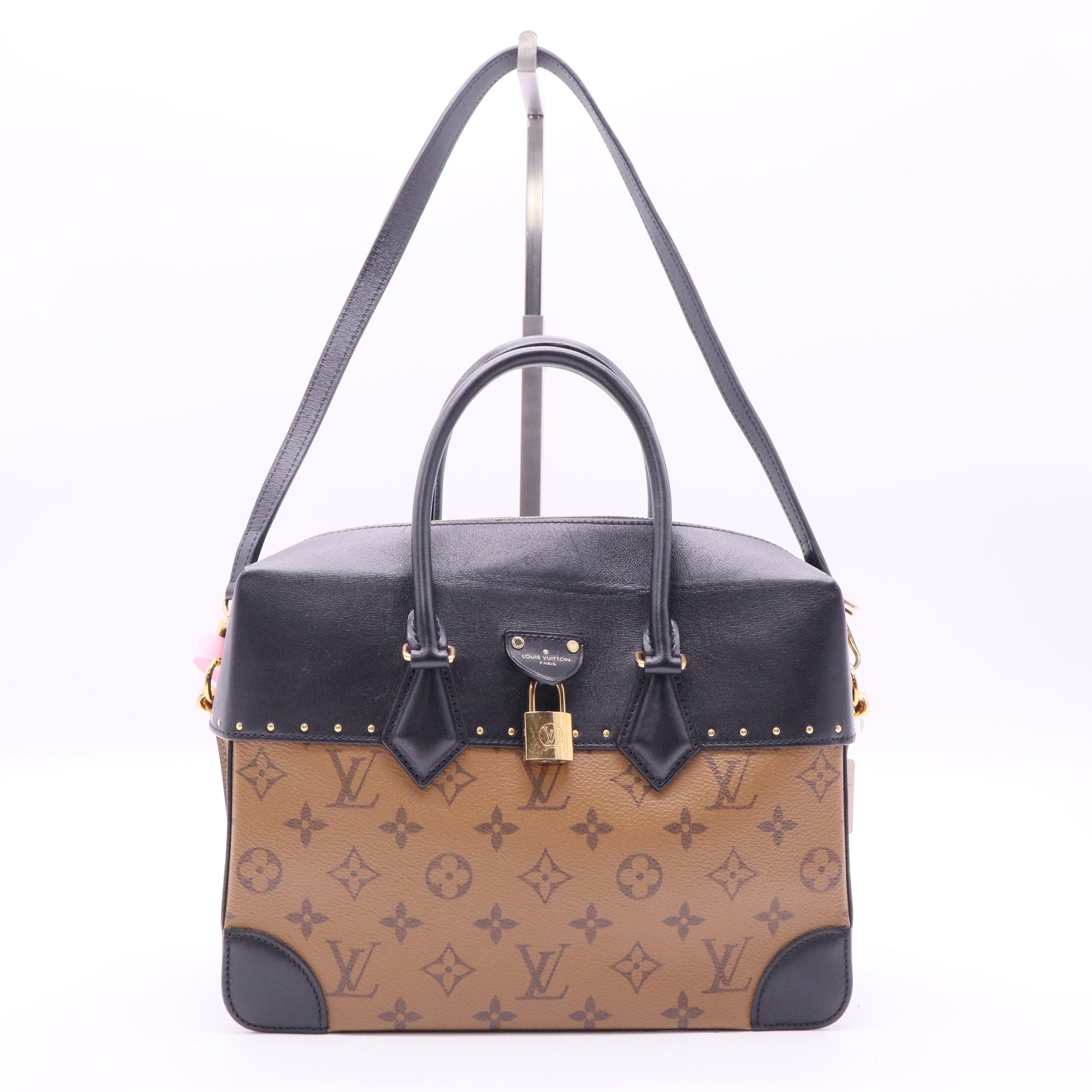 Louis Vuitton Monogram Canvas Leather City Malle Reverse Bag twins