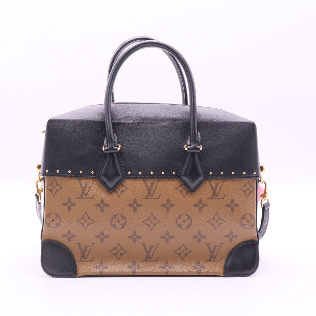 Louis Vuitton Monogram Canvas Leather City Malle Reverse Bag twins