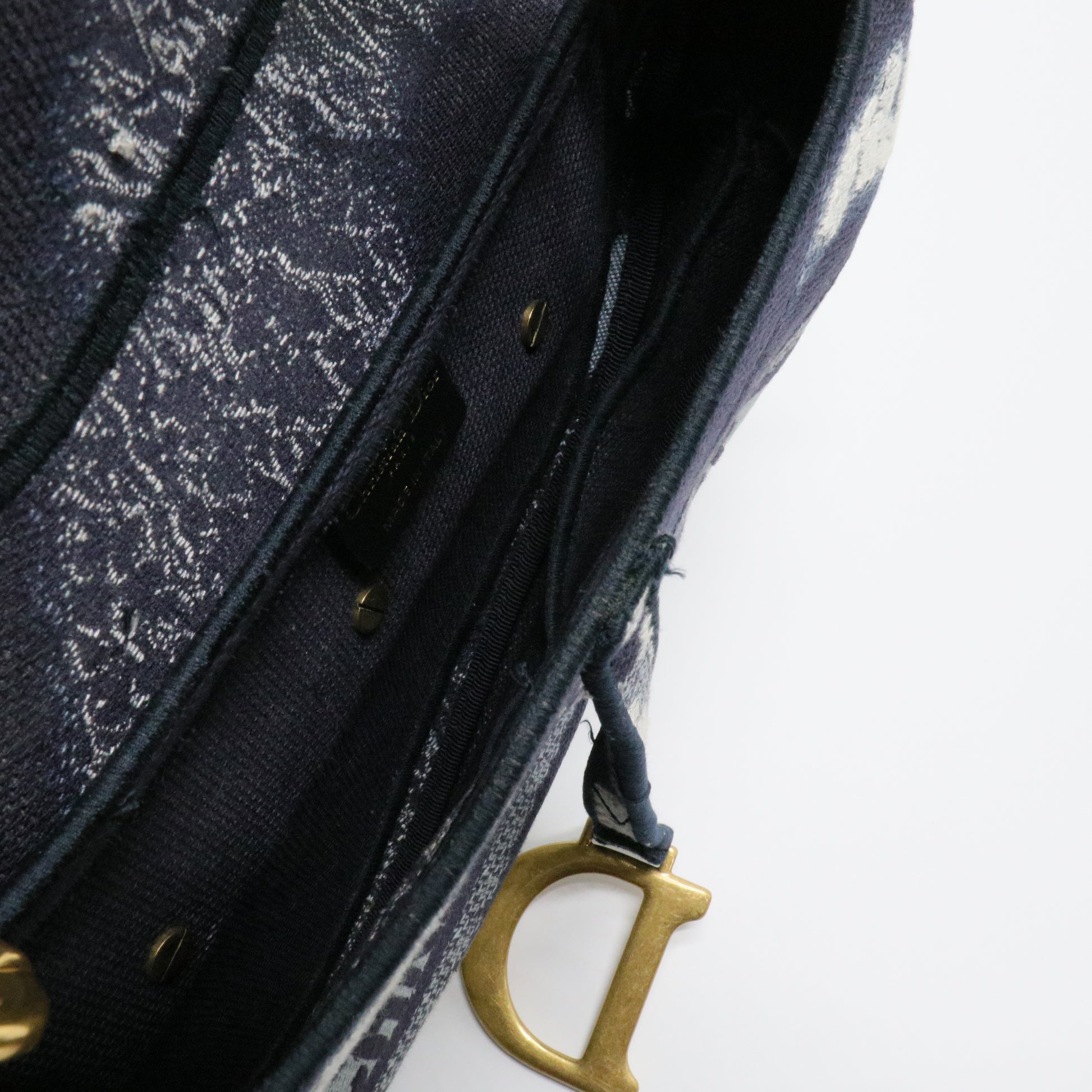 Dior Canvas Tie Dye Saddle Bag