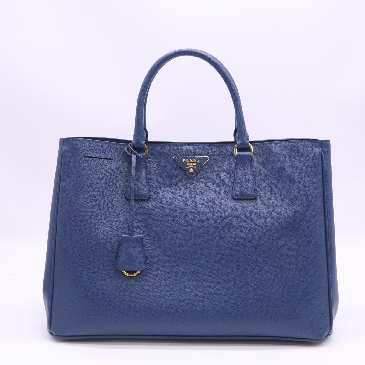 Saffiano Large Galleria Double Zip Tote Bluette B24750