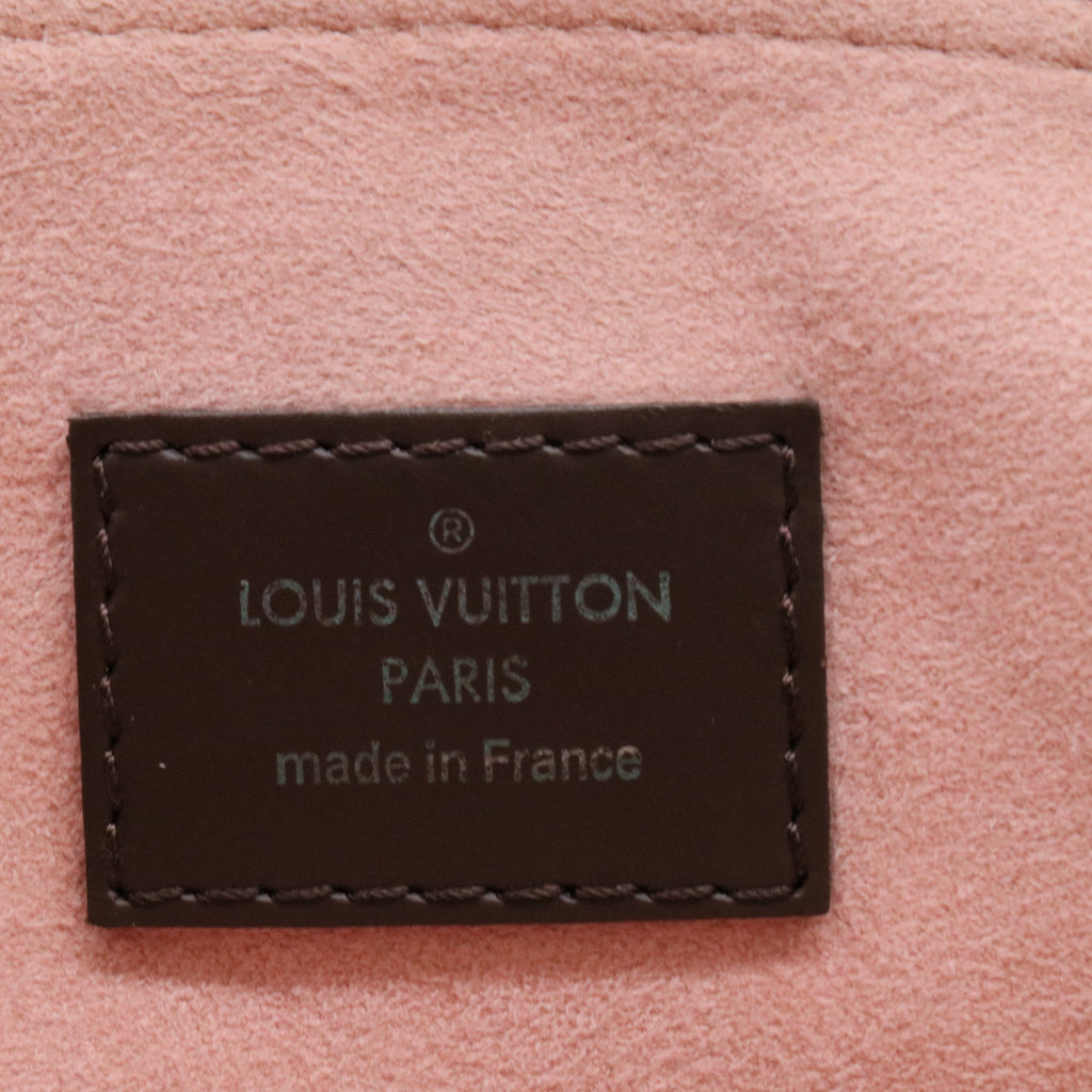 Cuir Taurillon Damier Ebene Normandy Magnolia