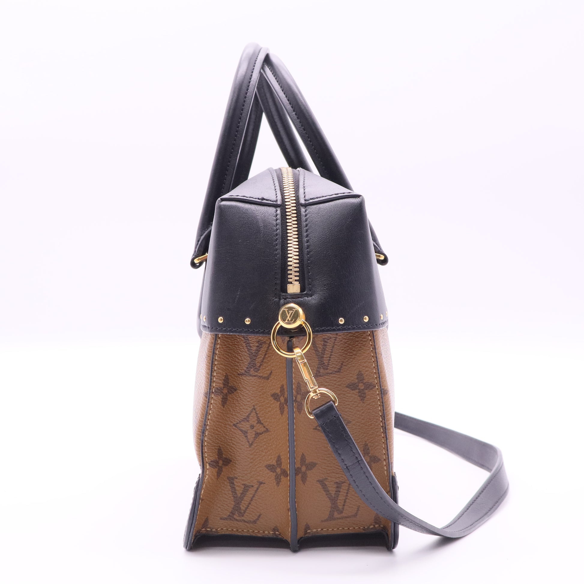 Louis Vuitton Monogram Canvas Leather City Malle Reverse Bag twins