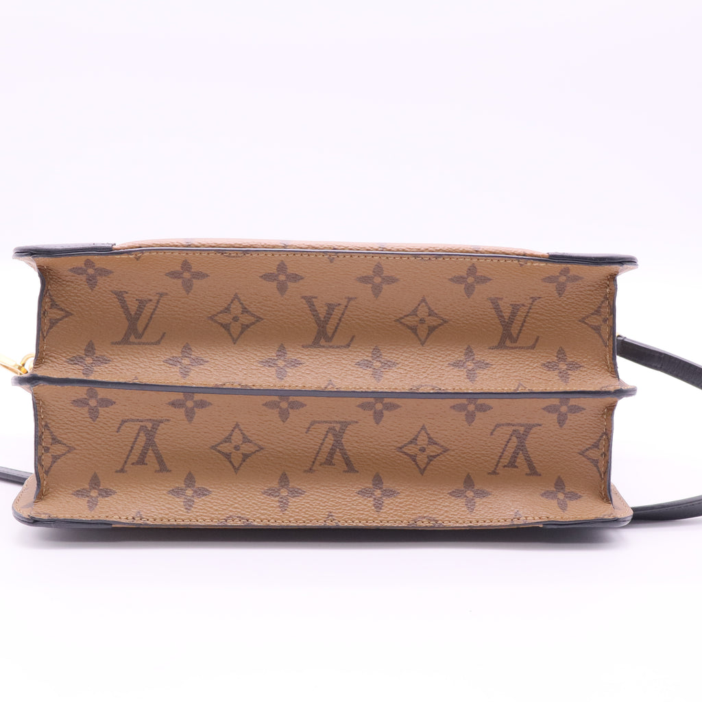 Louis Vuitton Monogram Canvas Leather City Malle Reverse Bag twins