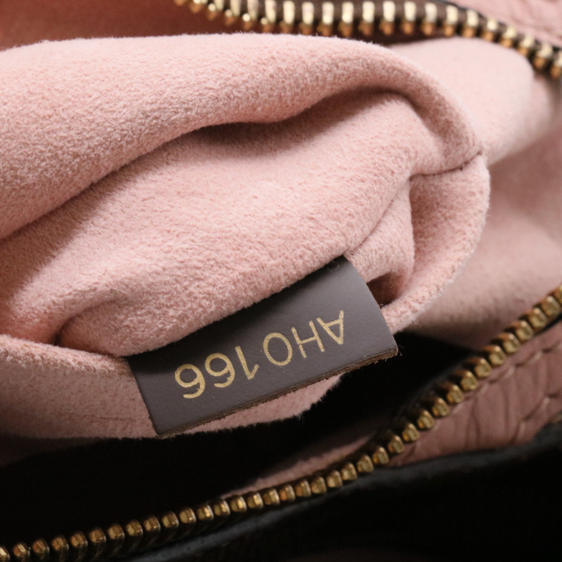 Cuir Taurillon Damier Ebene Normandy Magnolia