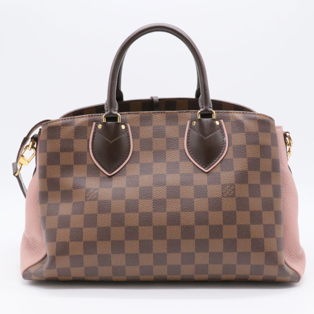 Cuir Taurillon Damier Ebene Normandy Magnolia