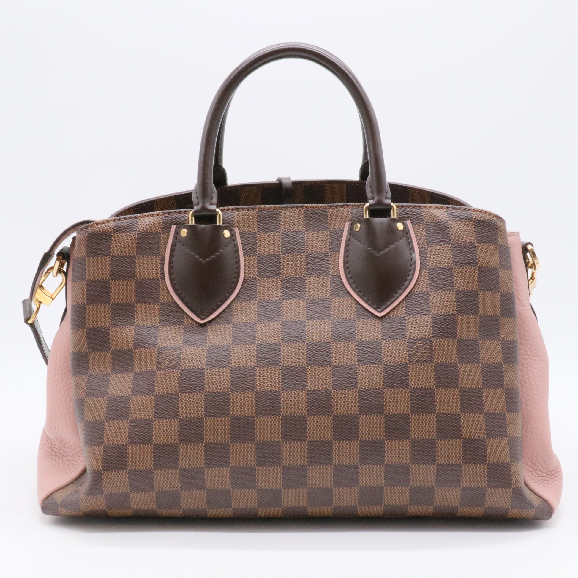 Cuir Taurillon Damier Ebene Normandy Magnolia