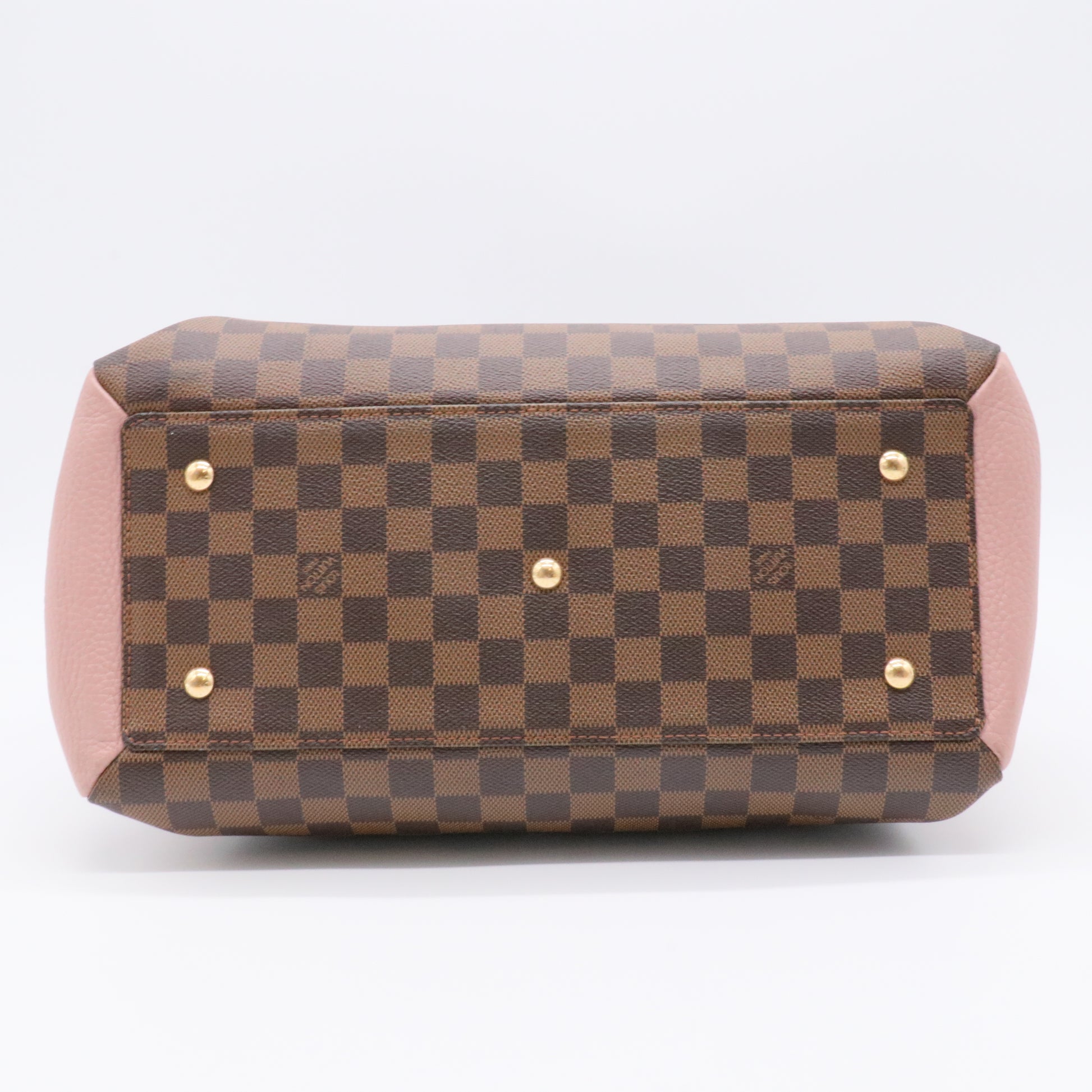 Cuir Taurillon Damier Ebene Normandy Magnolia