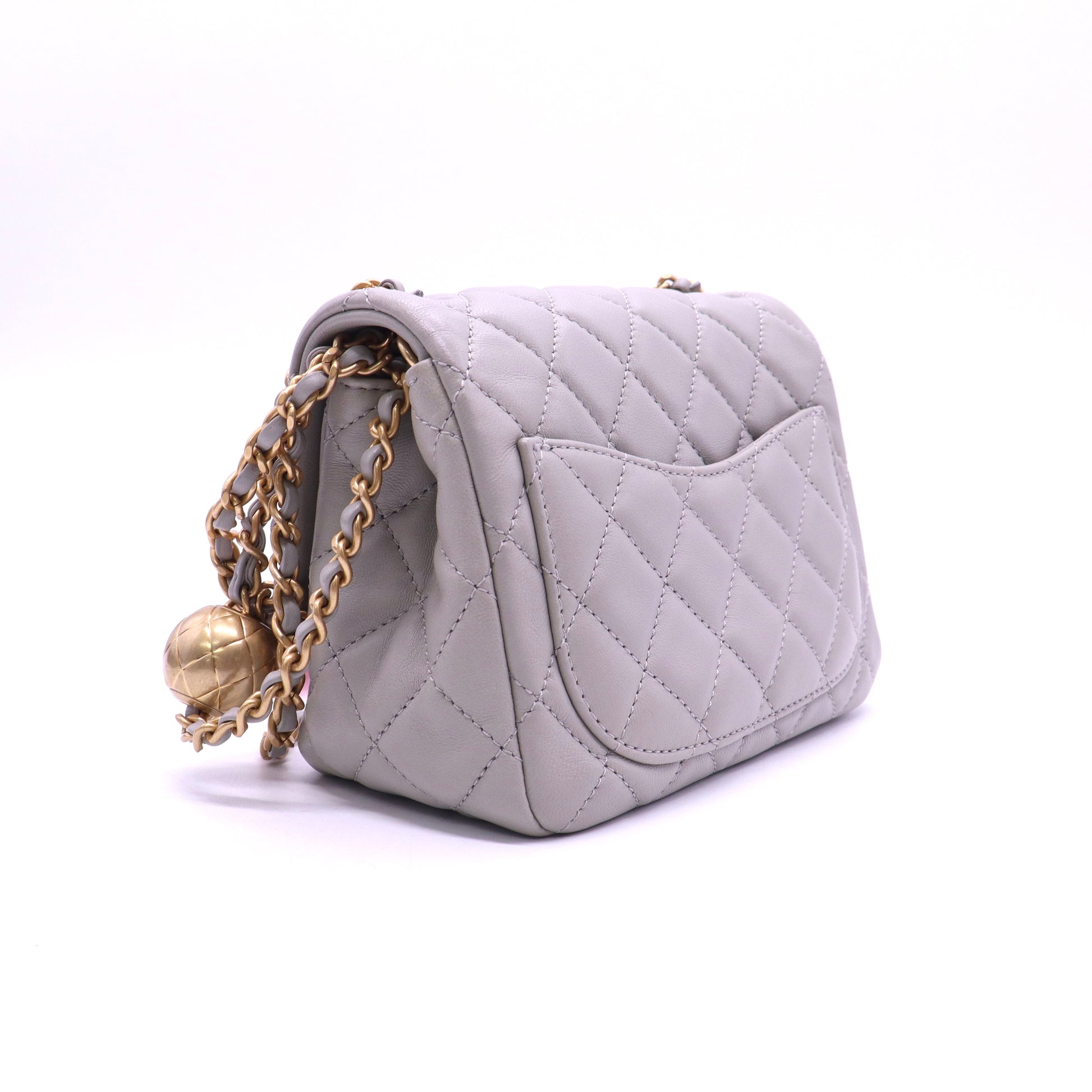 Chanel Mini Square Pearl Crush Flap Bag twins LDJ3930