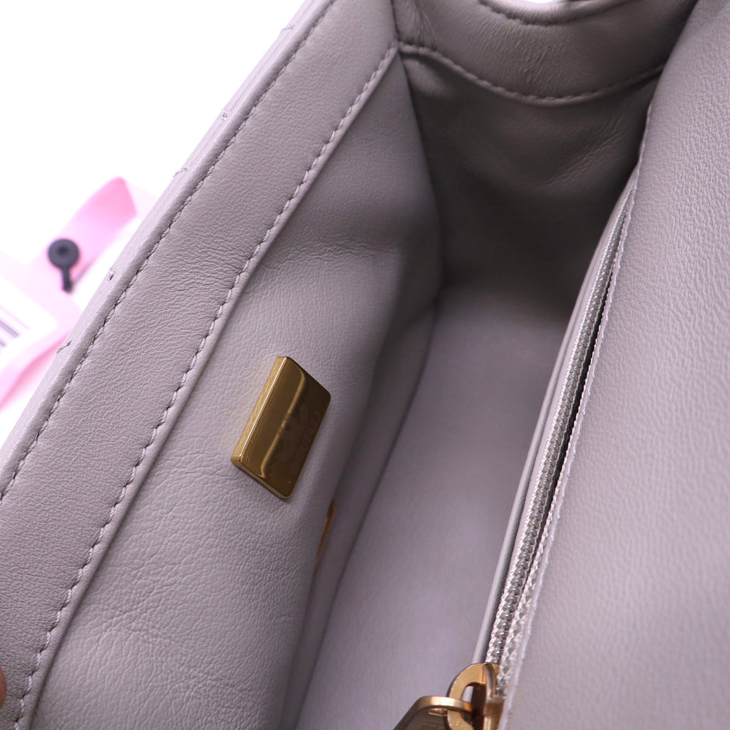 Chanel Mini Square Pearl Crush Flap Bag twins LDJ3930