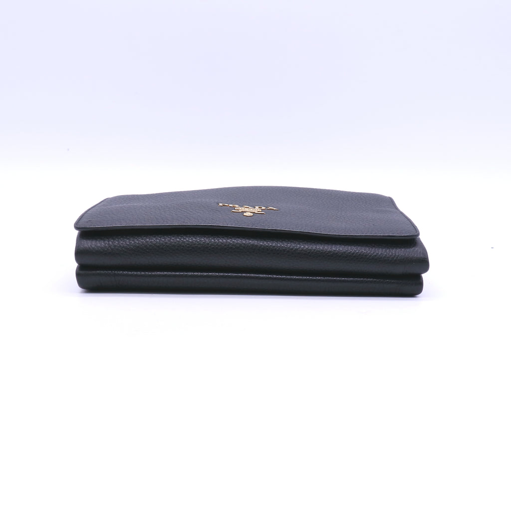 Prada Double Zip Crossbody Bag Vitello Daino Small twins B21528