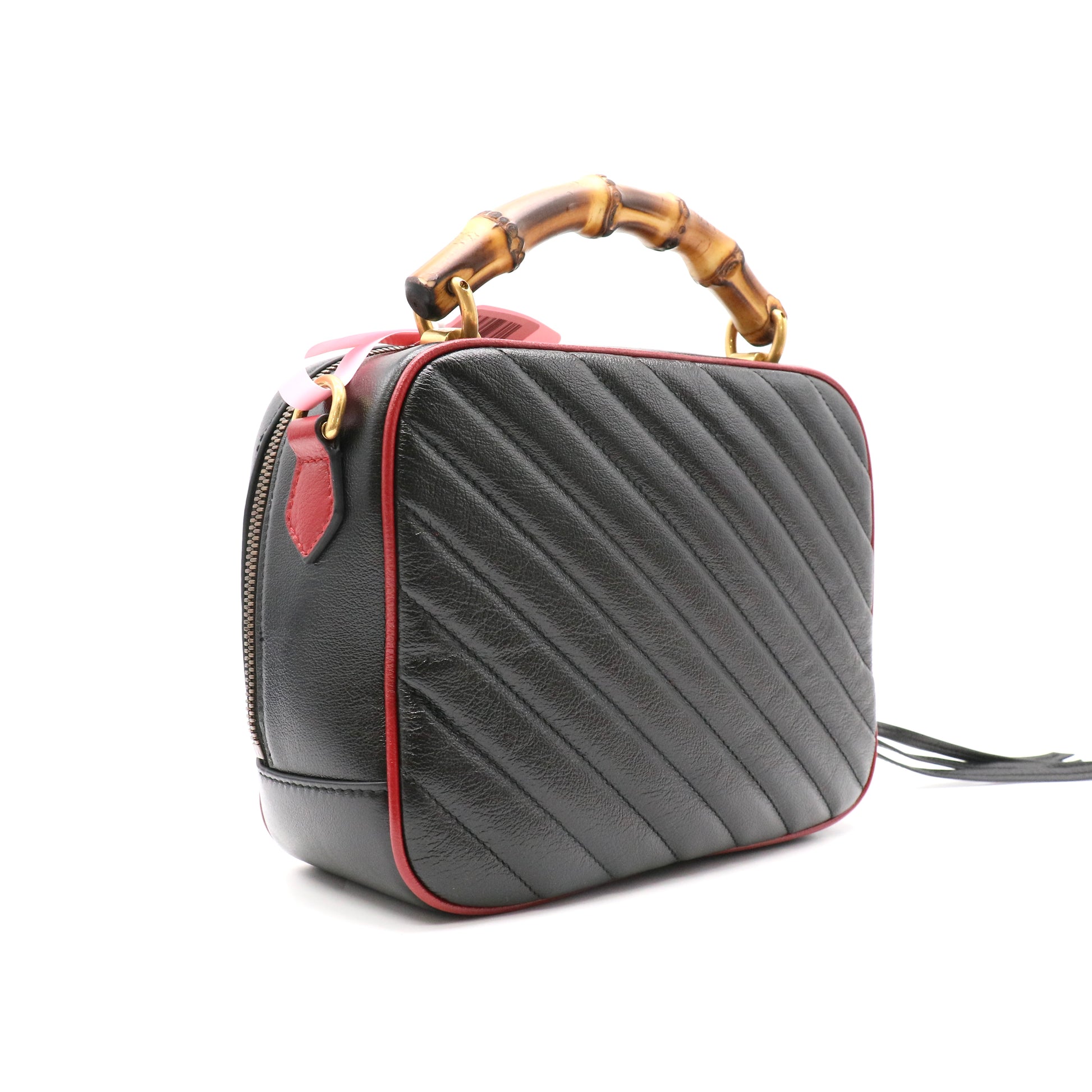 Gucci GG Marmont Matelass¨¦ Bamboo Handle Shoulder Bag
 twins LDJ4835