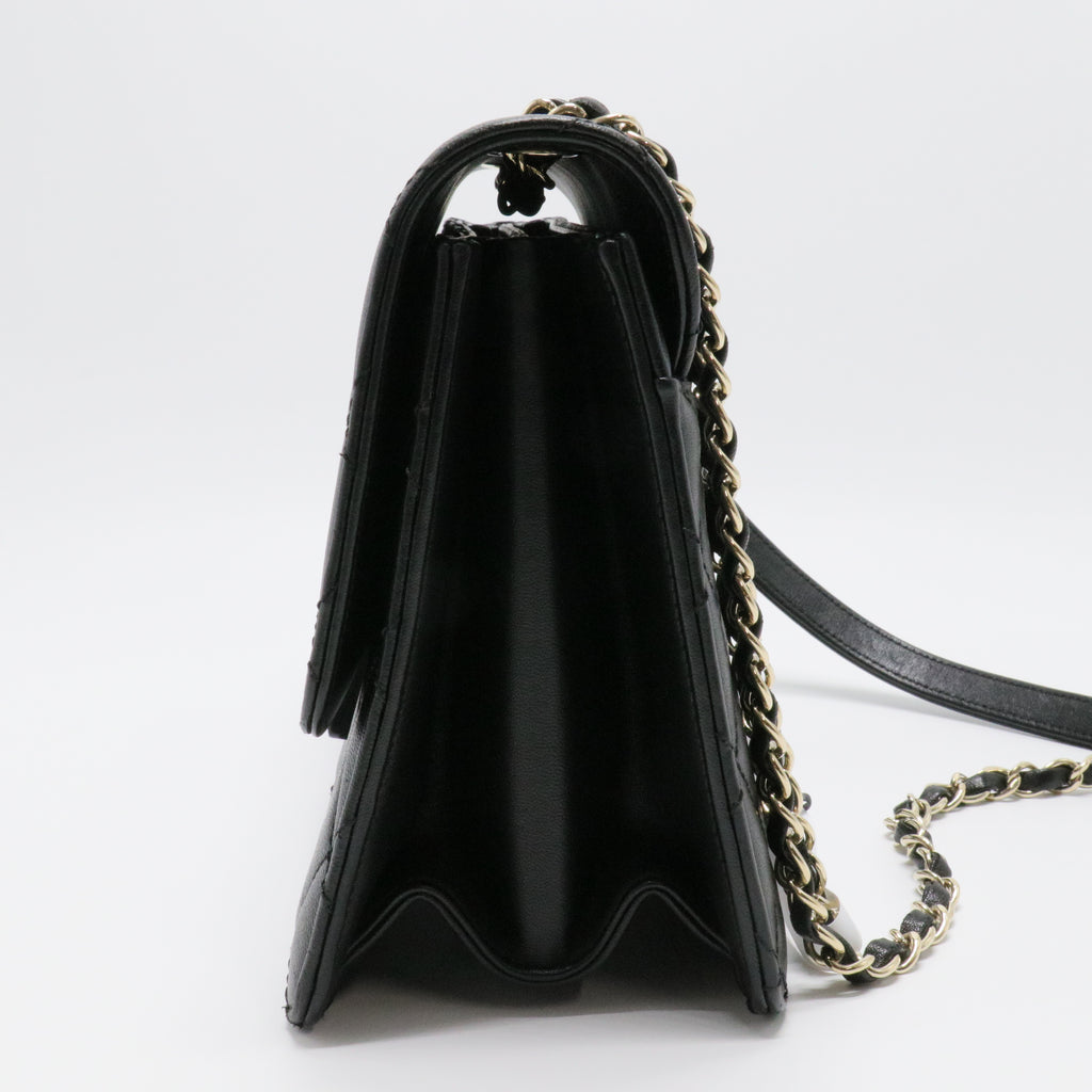 Chanel Quilted Plate Lock Flap Bag