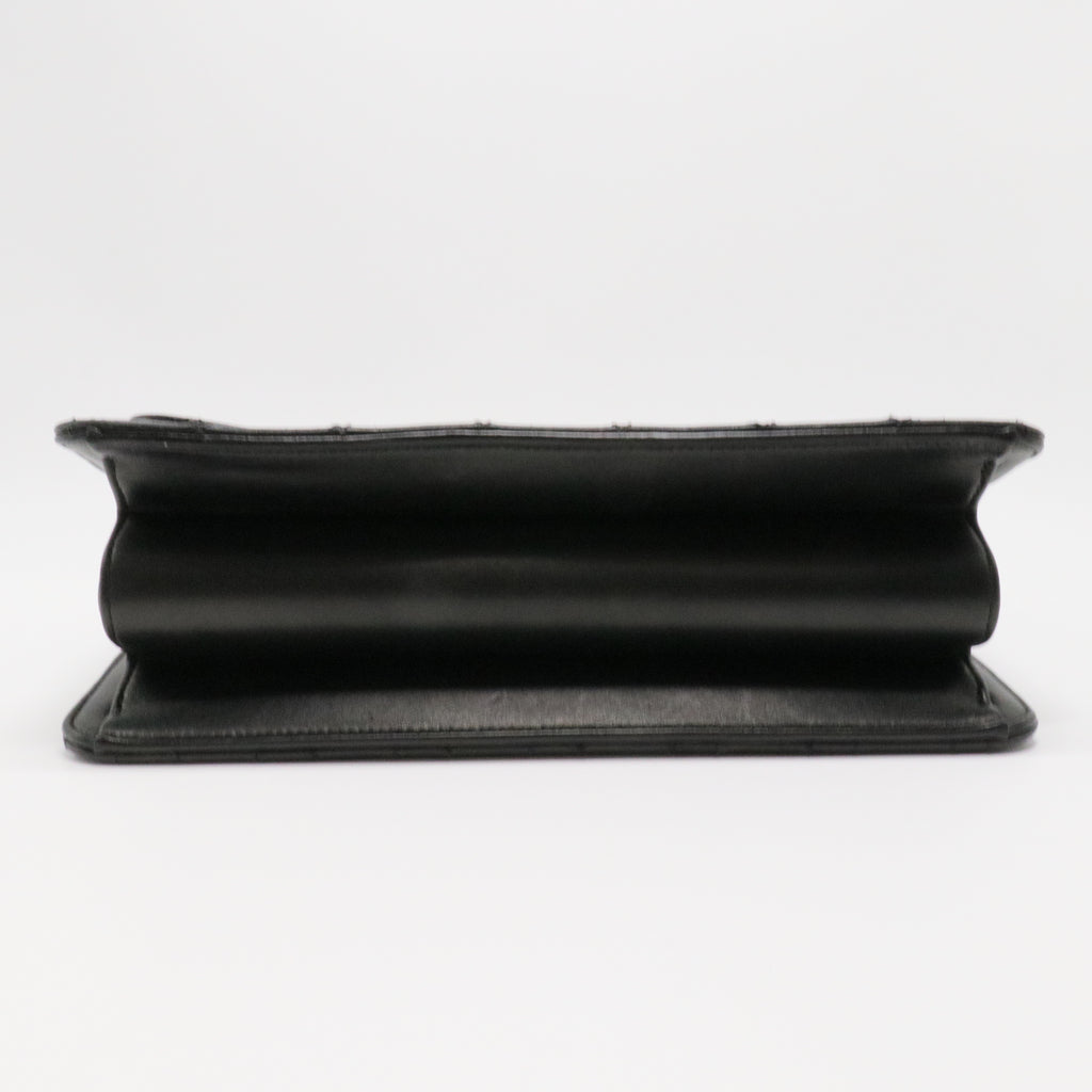 Chanel Quilted Plate Lock Flap Bag