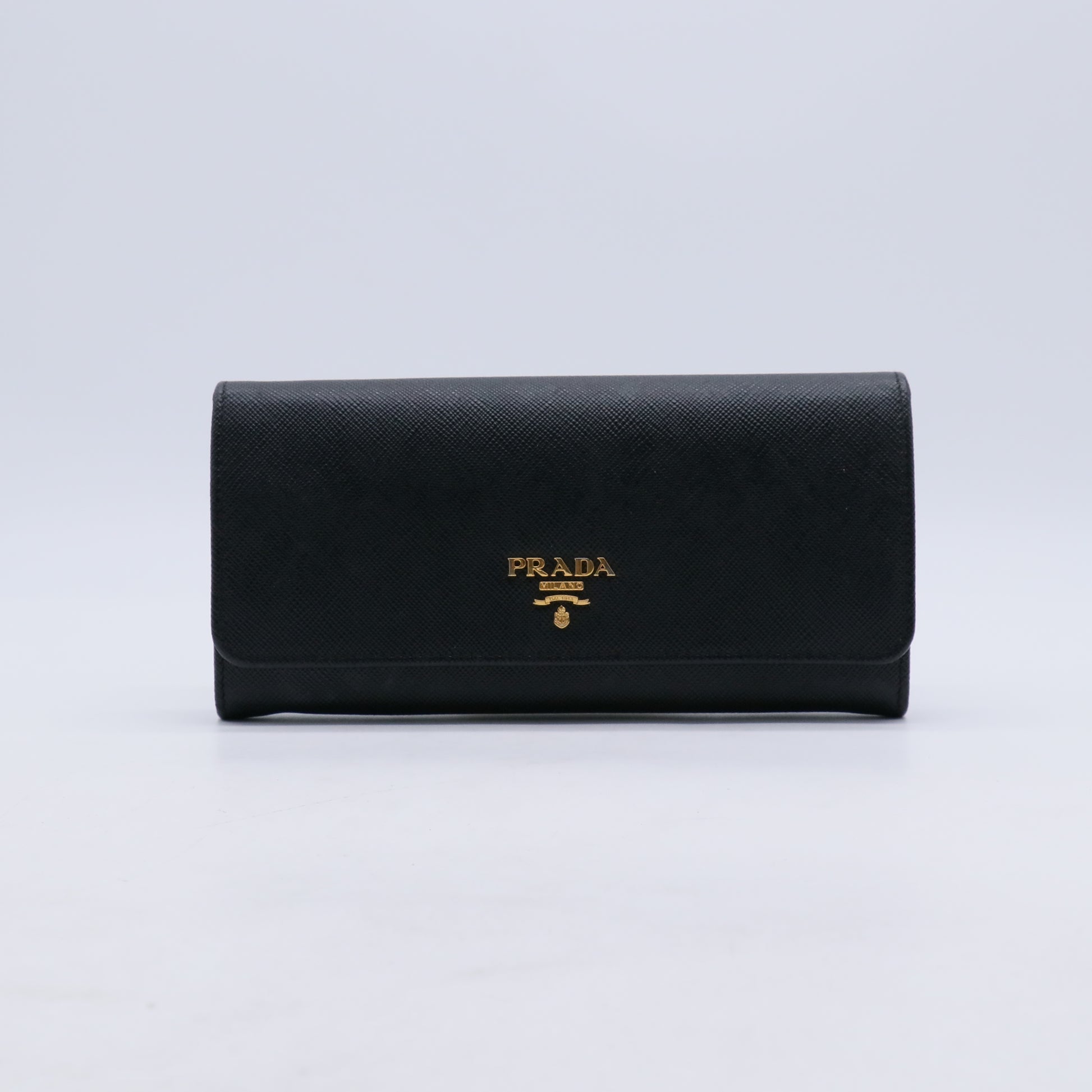 Prada Saffiano Metal Leather Continental Wallet W21293