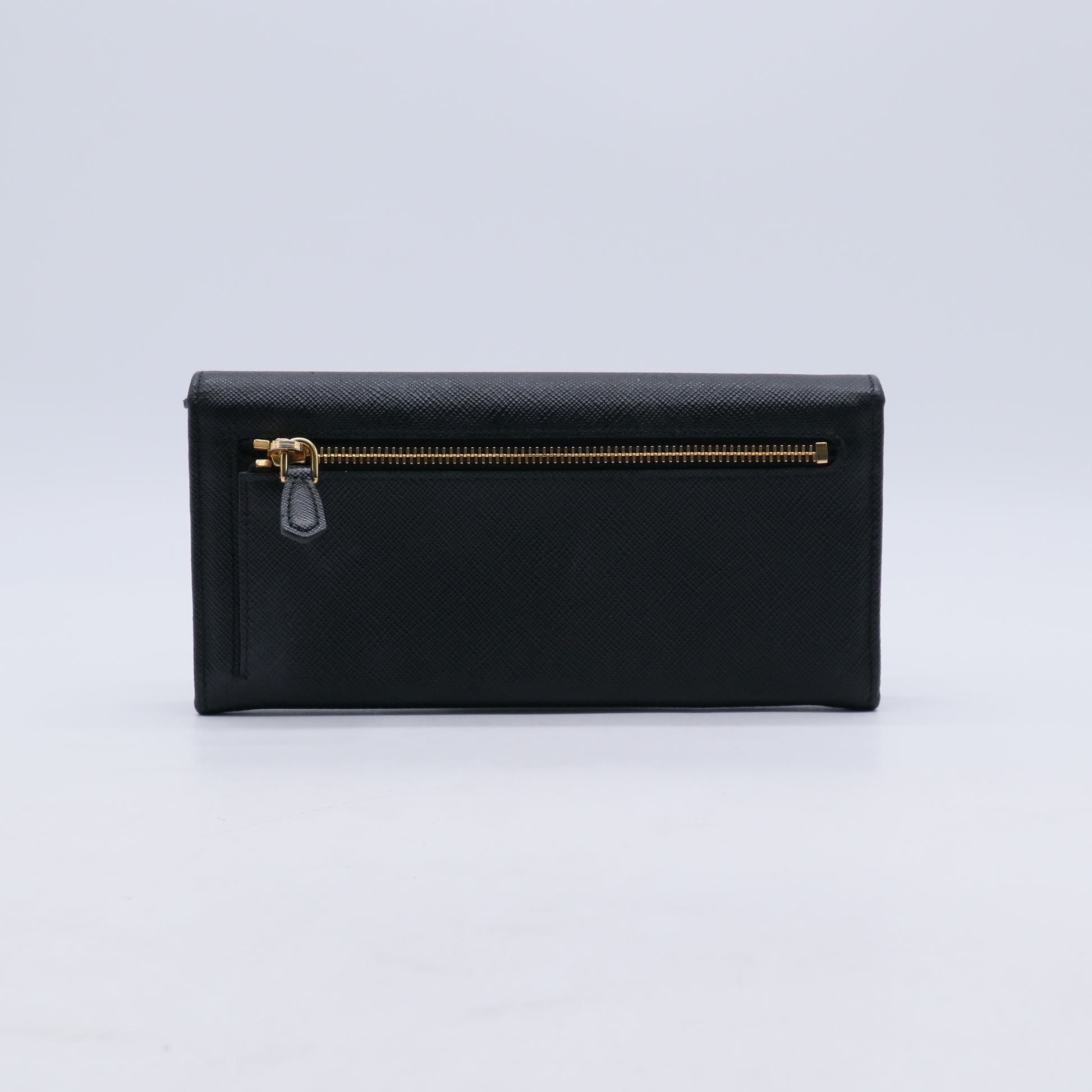 Prada Saffiano Metal Leather Continental Wallet W21293