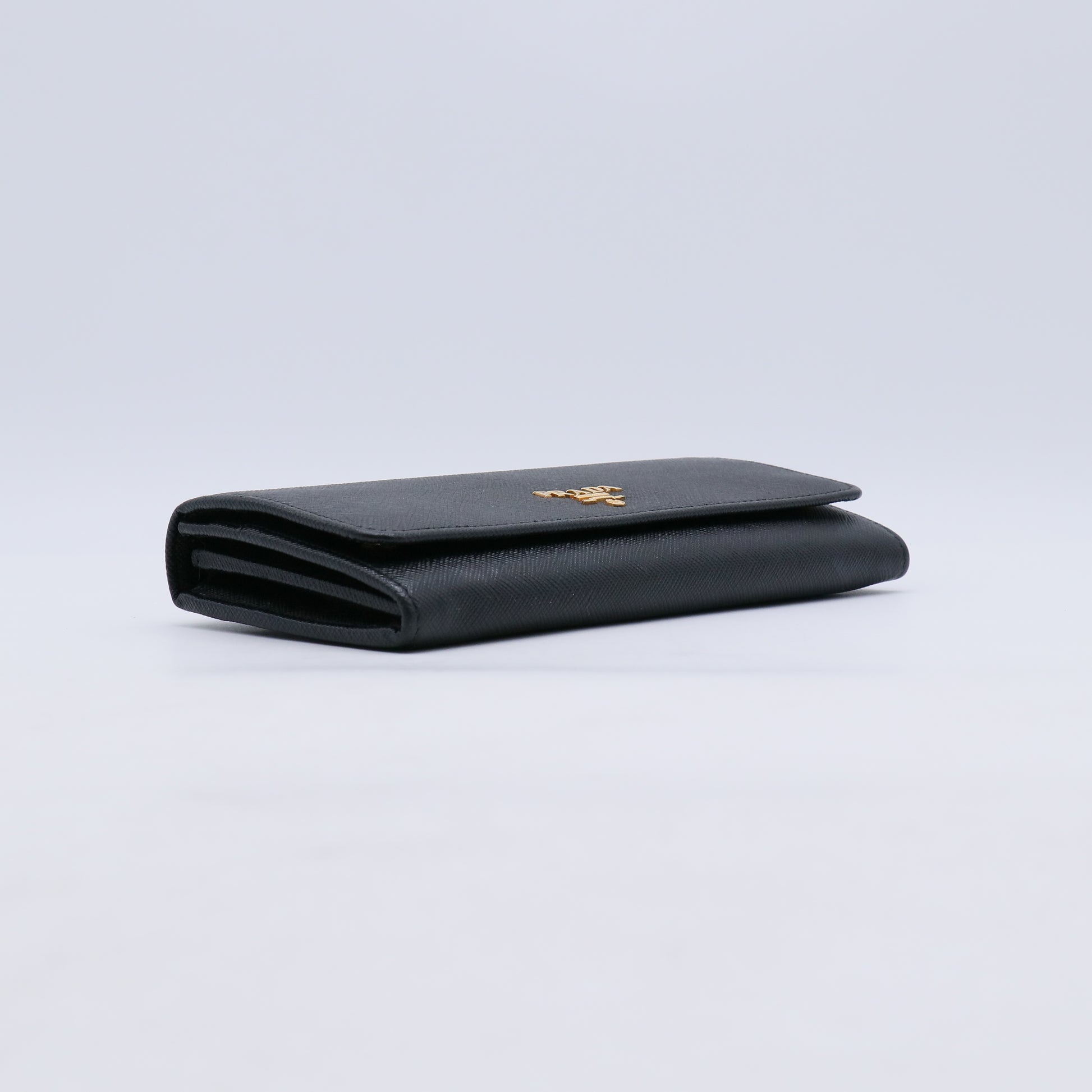 Prada Saffiano Metal Leather Continental Wallet W21293
