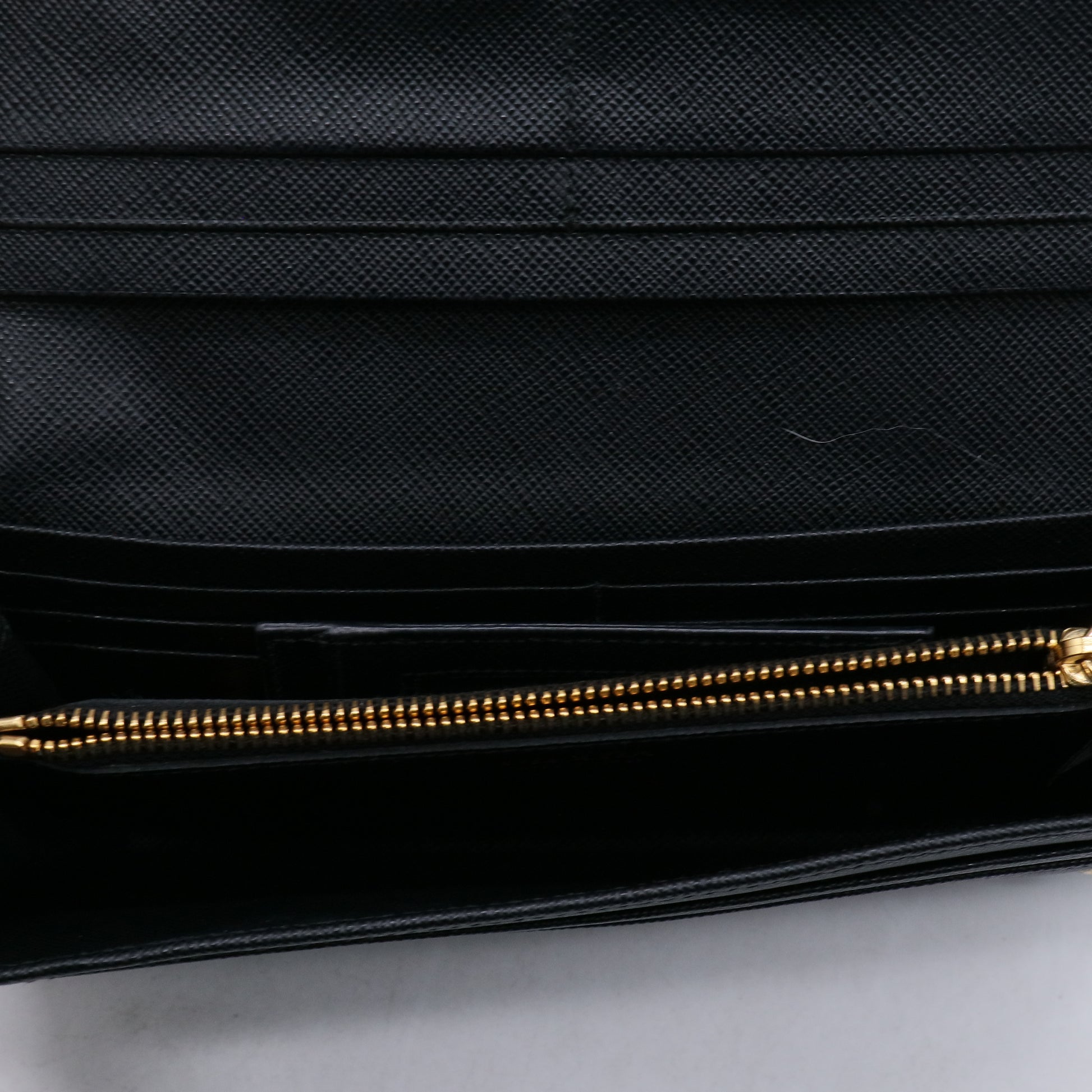 Prada Saffiano Metal Leather Continental Wallet W21293