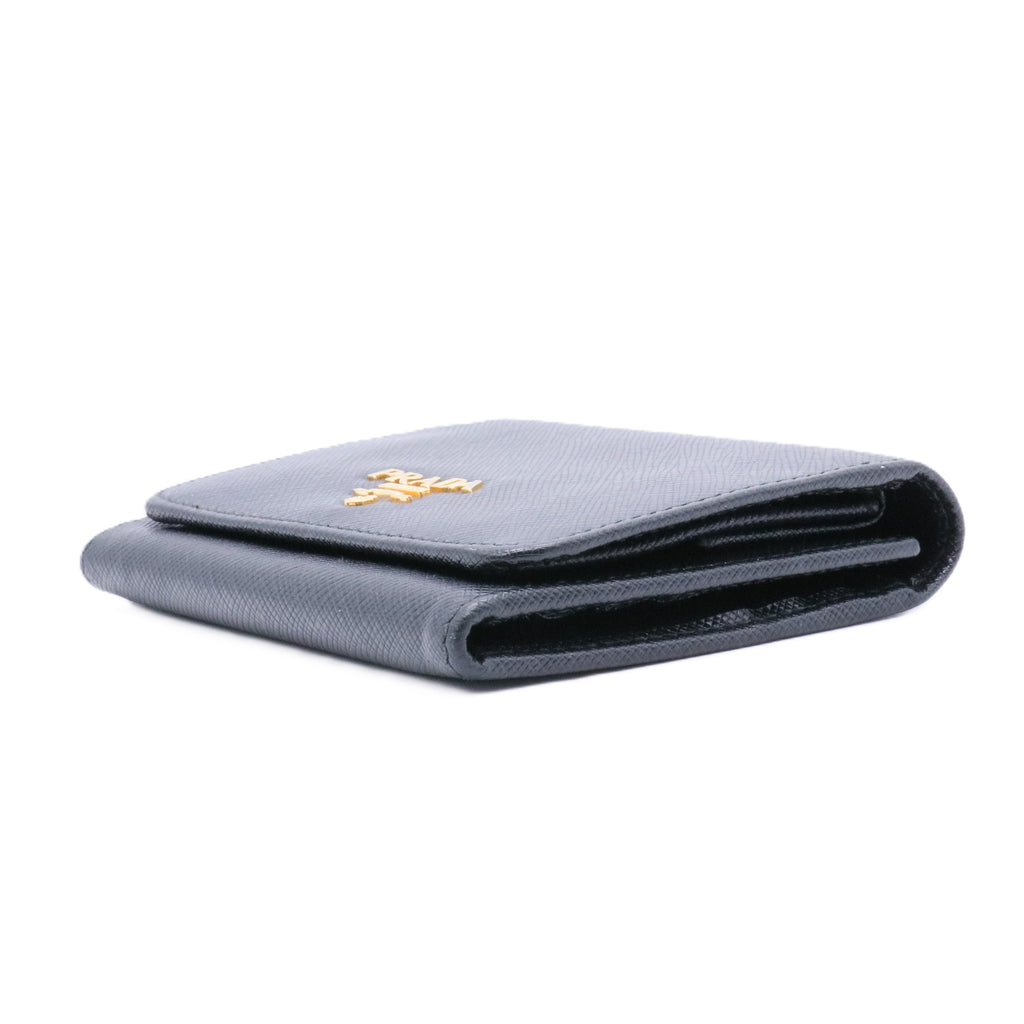 Small Saffiano Leather Trifold Wallet
