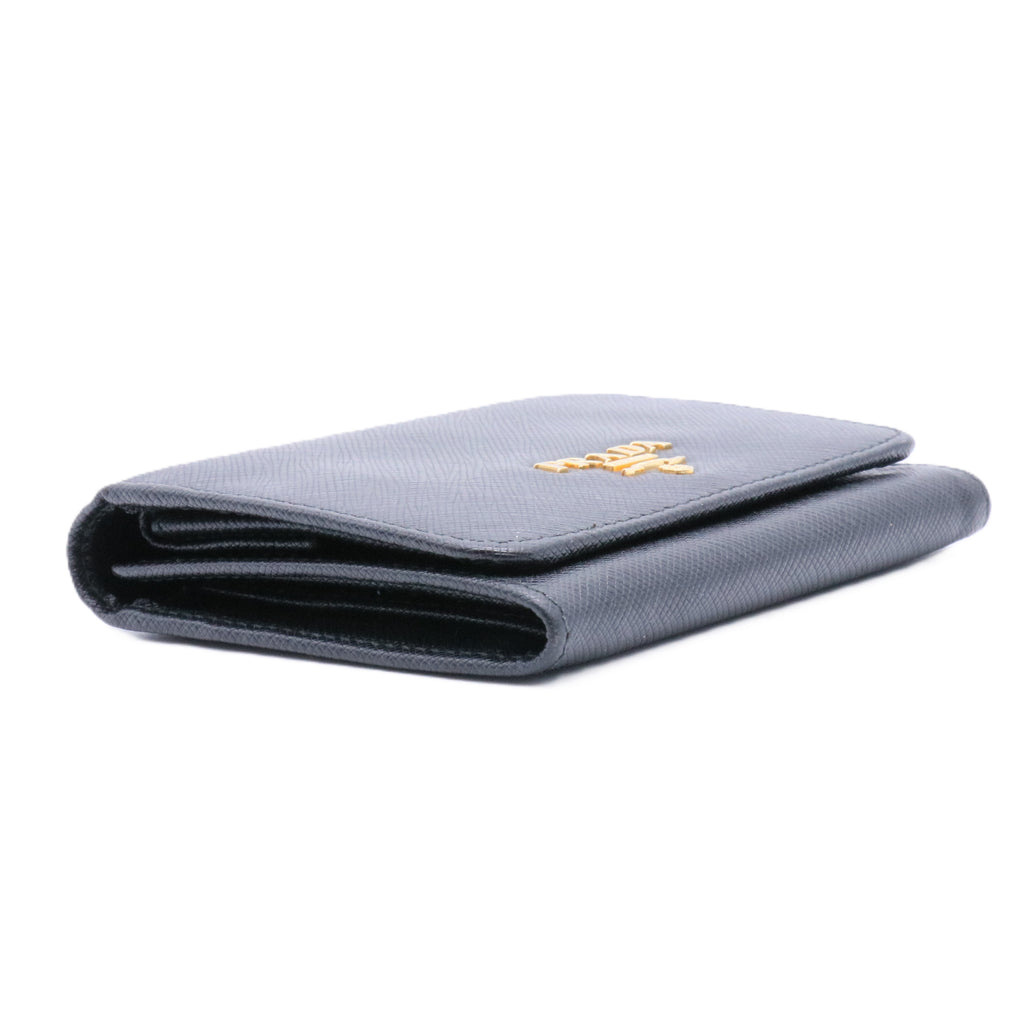 Small Saffiano Leather Trifold Wallet