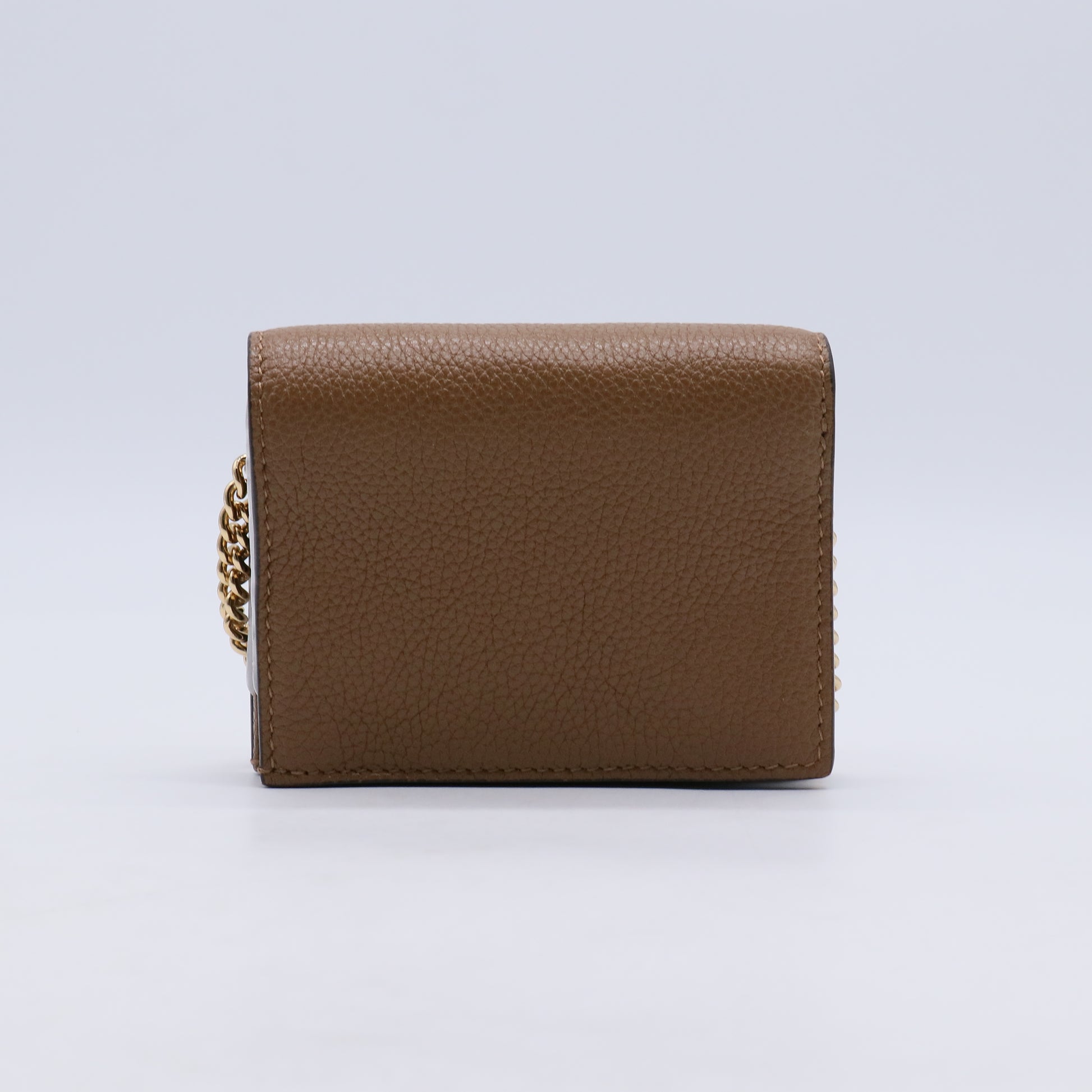 Gucci Zumi Leather Card Case Wallet on Chain W21264